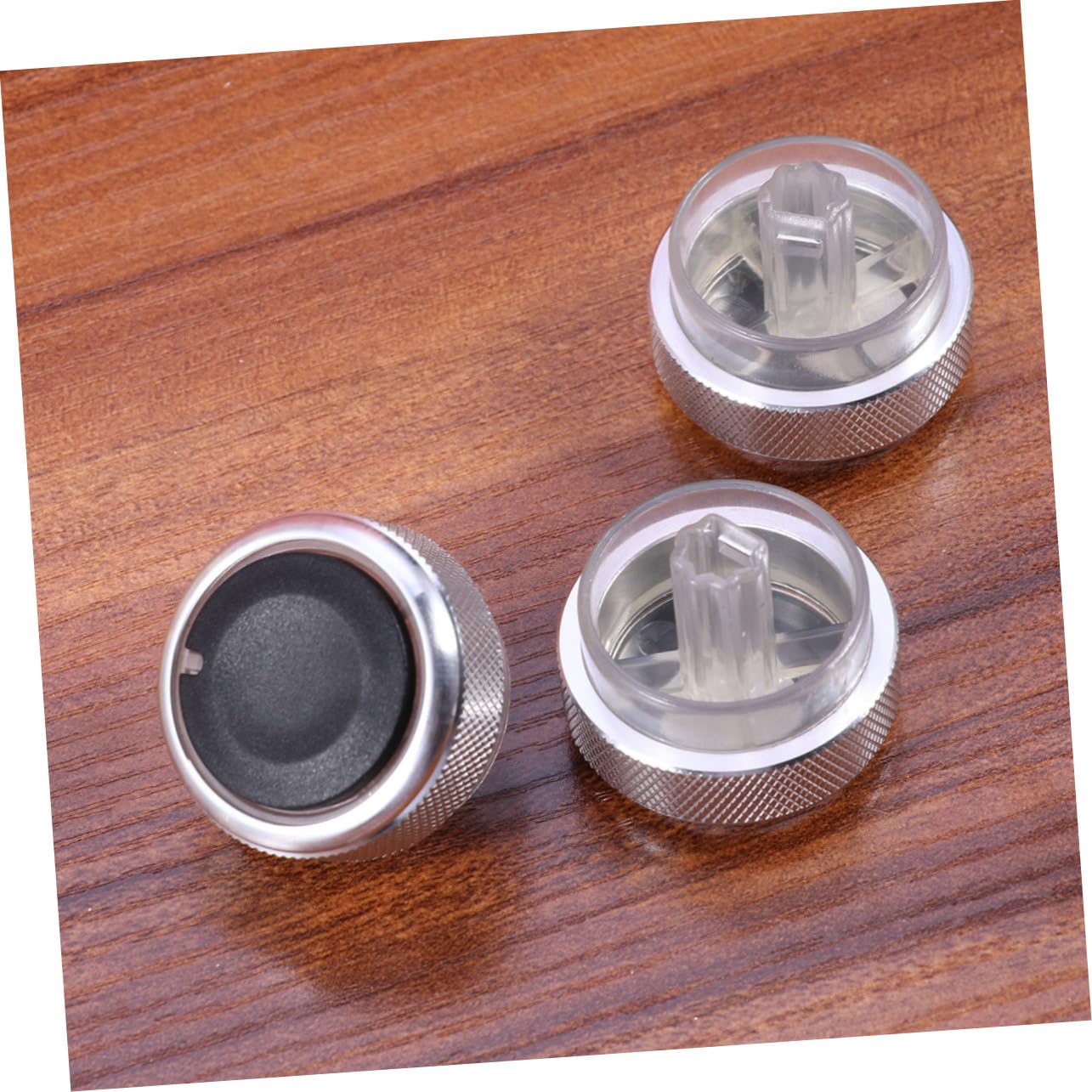 GLEAVI 3pcs Air Conditioning Button Switch Air Conditioning Control Air Conditioner Control Air Conditioning Knob Button Alloy Air Conditioning Air Conditioning for Silver