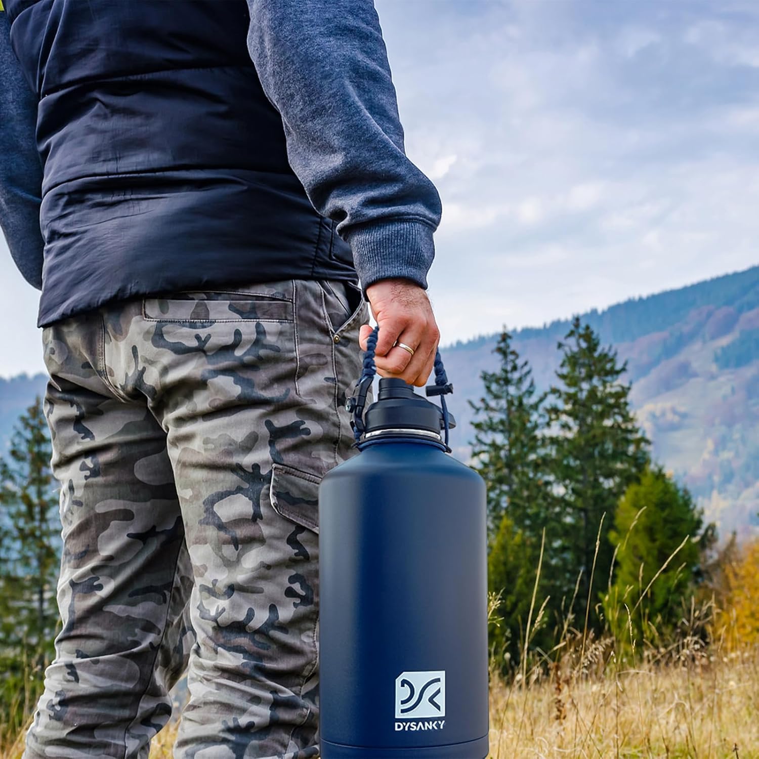 1 Gallon Water Bottle Insulated | Thickened Stainless Steel Vacuum Metal Water Jug | Portable Sports Large for Gym and Hiking with Straw, Carrier Bag, Handle Strap | BPA-Free 128 oz - Image 9