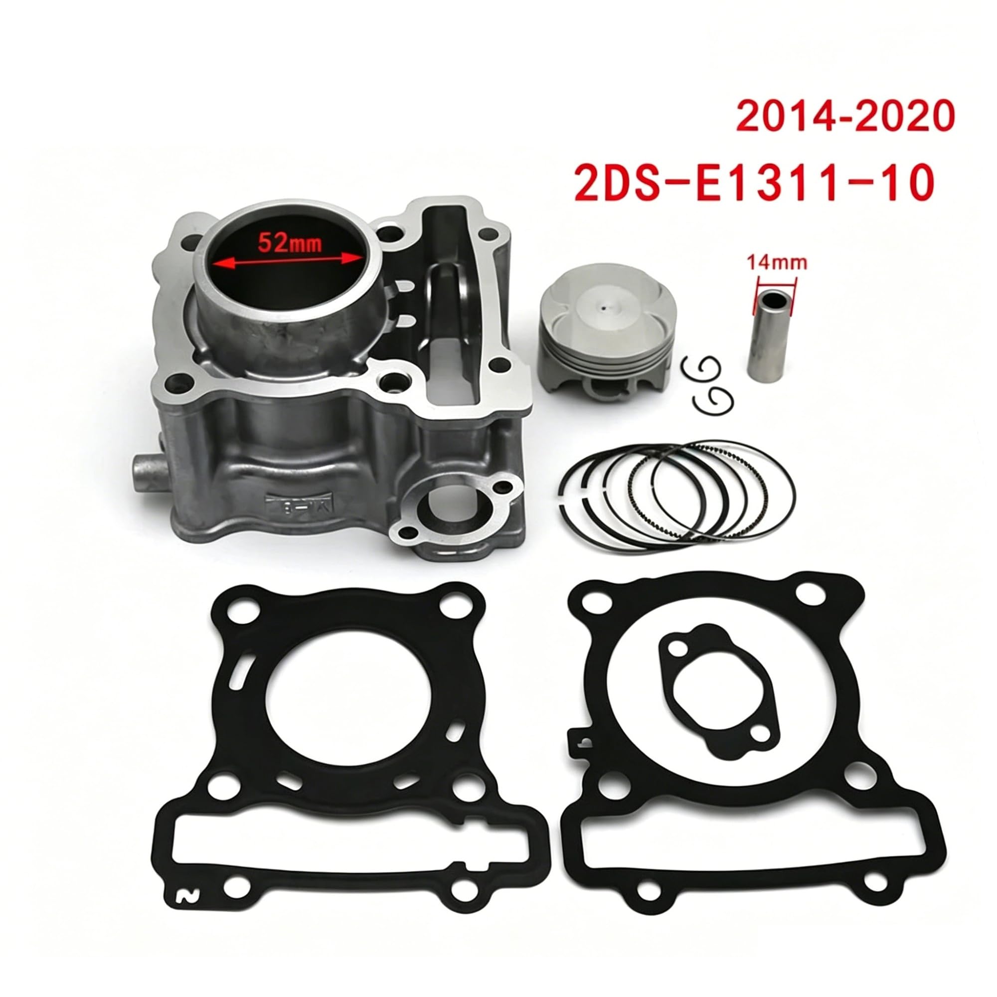 Fasce Elastiche Kit Pistone Cilindro Per NMAX Per GPD 125 2014 2015 2016 2017 2018 2019 2020 2DS-E1311-10 Pistone