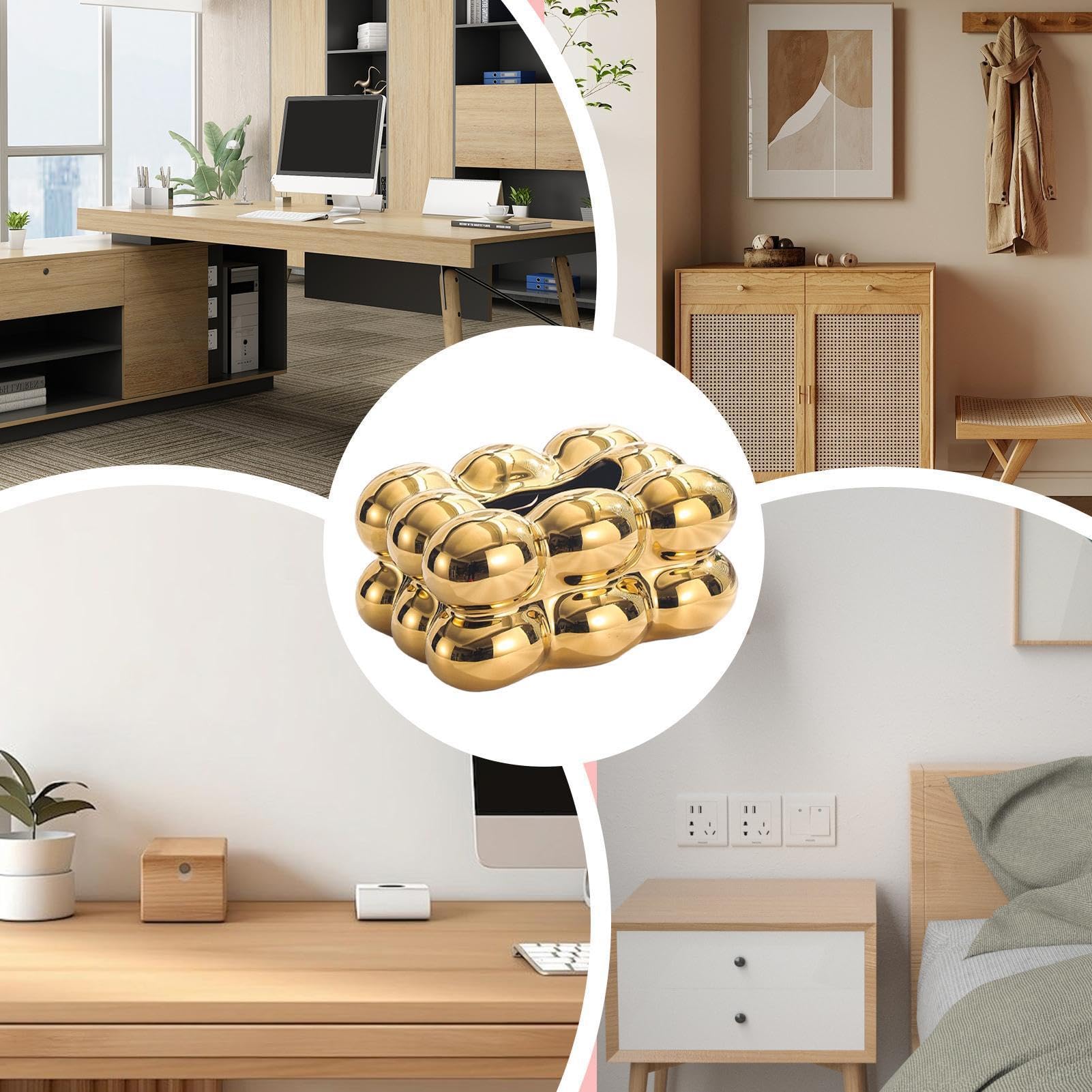 Coprilegno rettangolare per scatola di decorativo design Barba | Portafazzoletti a forma di cubo per ufficio, auto, soggiorno, tavolo da cucina, bancone