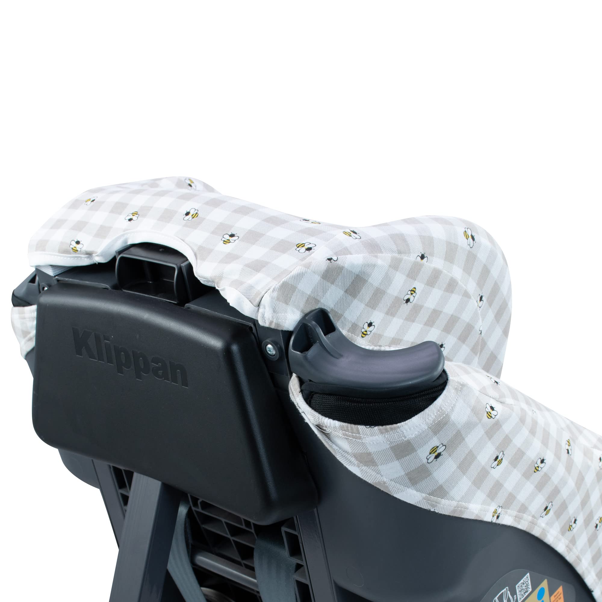 JYOKO Kids Autositzbezug aus Baumwolle kompatibel mit Klippan Century und Opti 129, Kindersitzbezug für Baby Autositz, Picnic Vichy