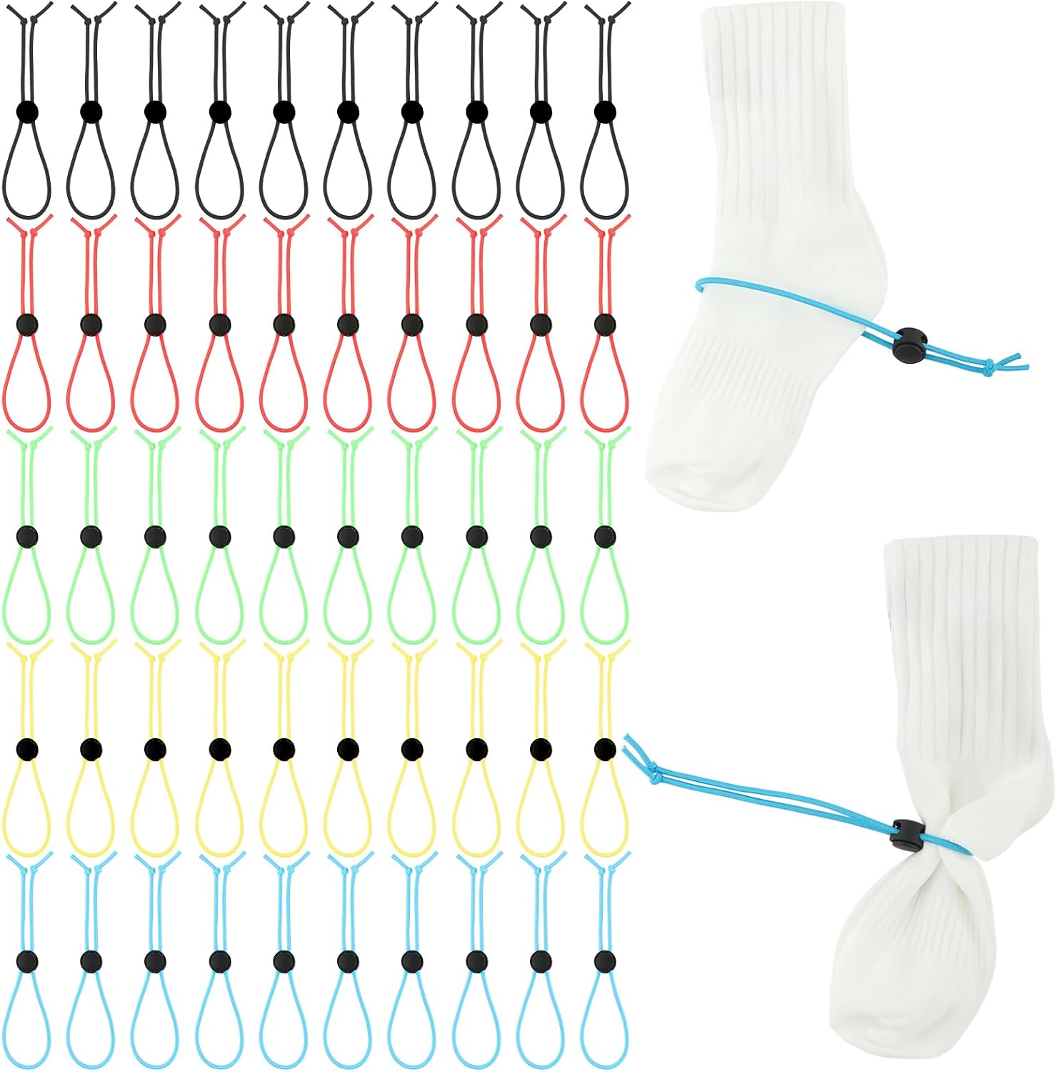 Sock Clips,Organizer for Washing Machine and Dryer,Laundry Sock Holder and Tie Clips(50pcs)