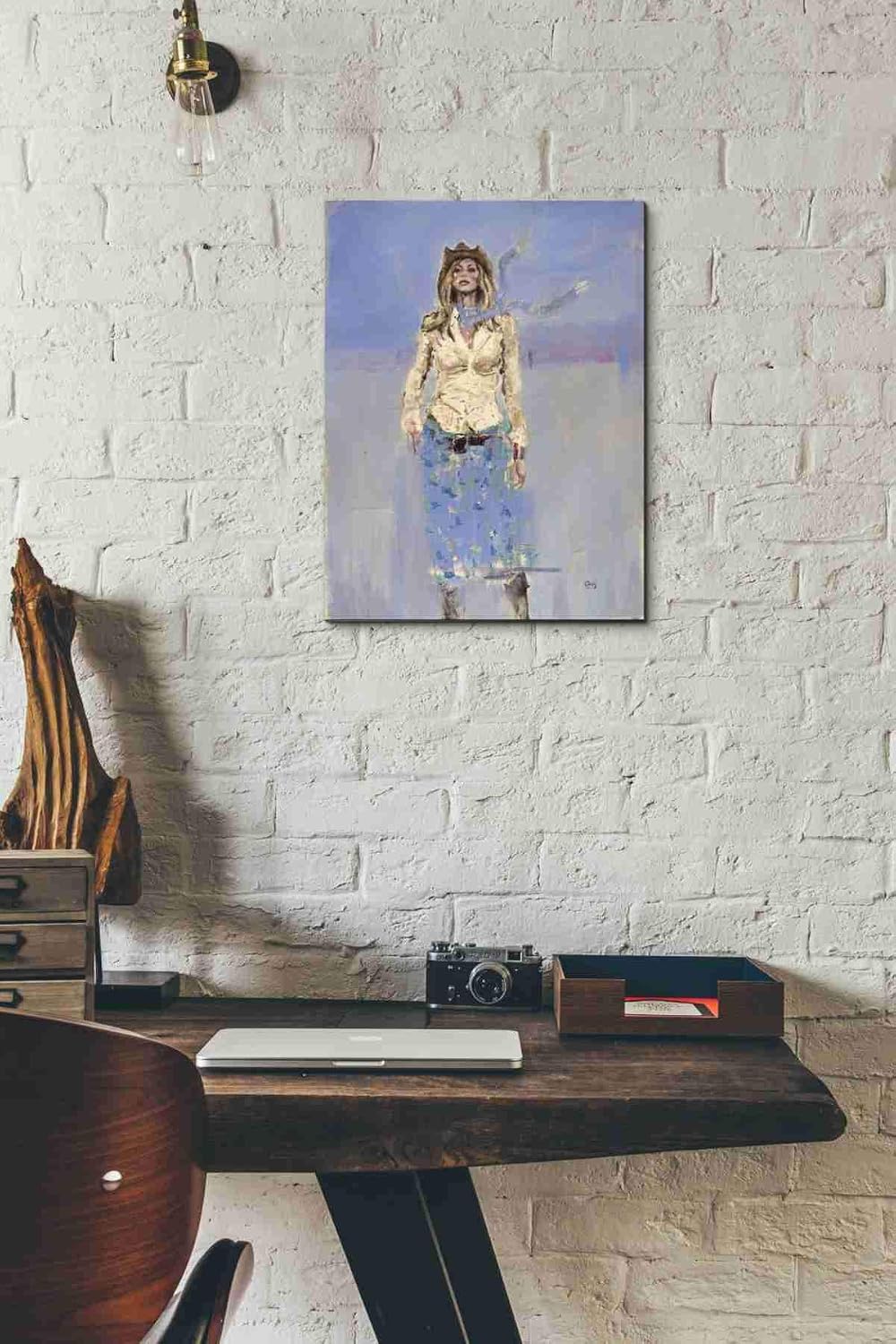 Epic Graffiti 'Dolly' by Oscar Alvarez Pardo, Canvas Wall Art, 12"x16"