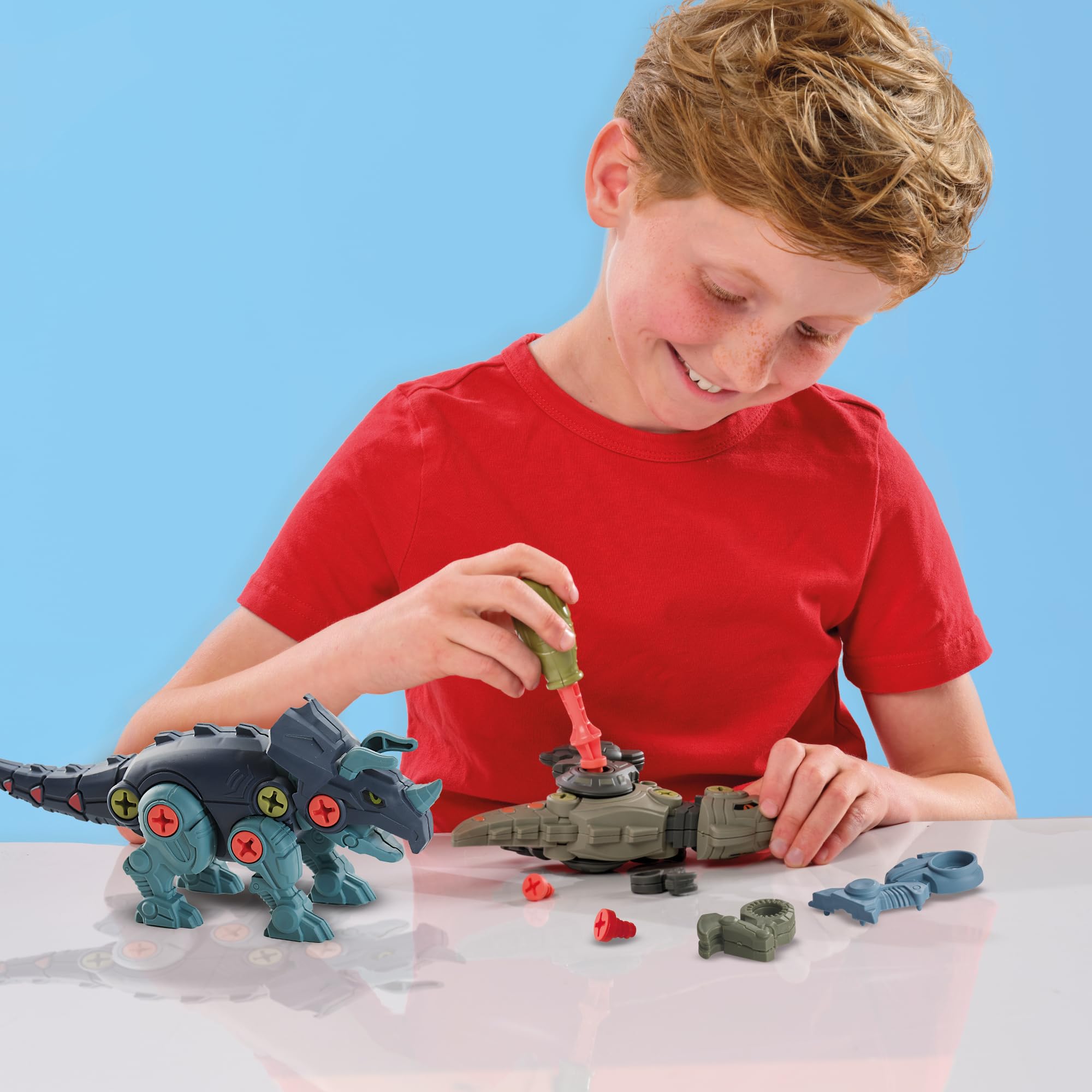 SES Creative 14291 Dino Screw Constructions, Creative Building Kit for Kids Aged 5+ - Image 3