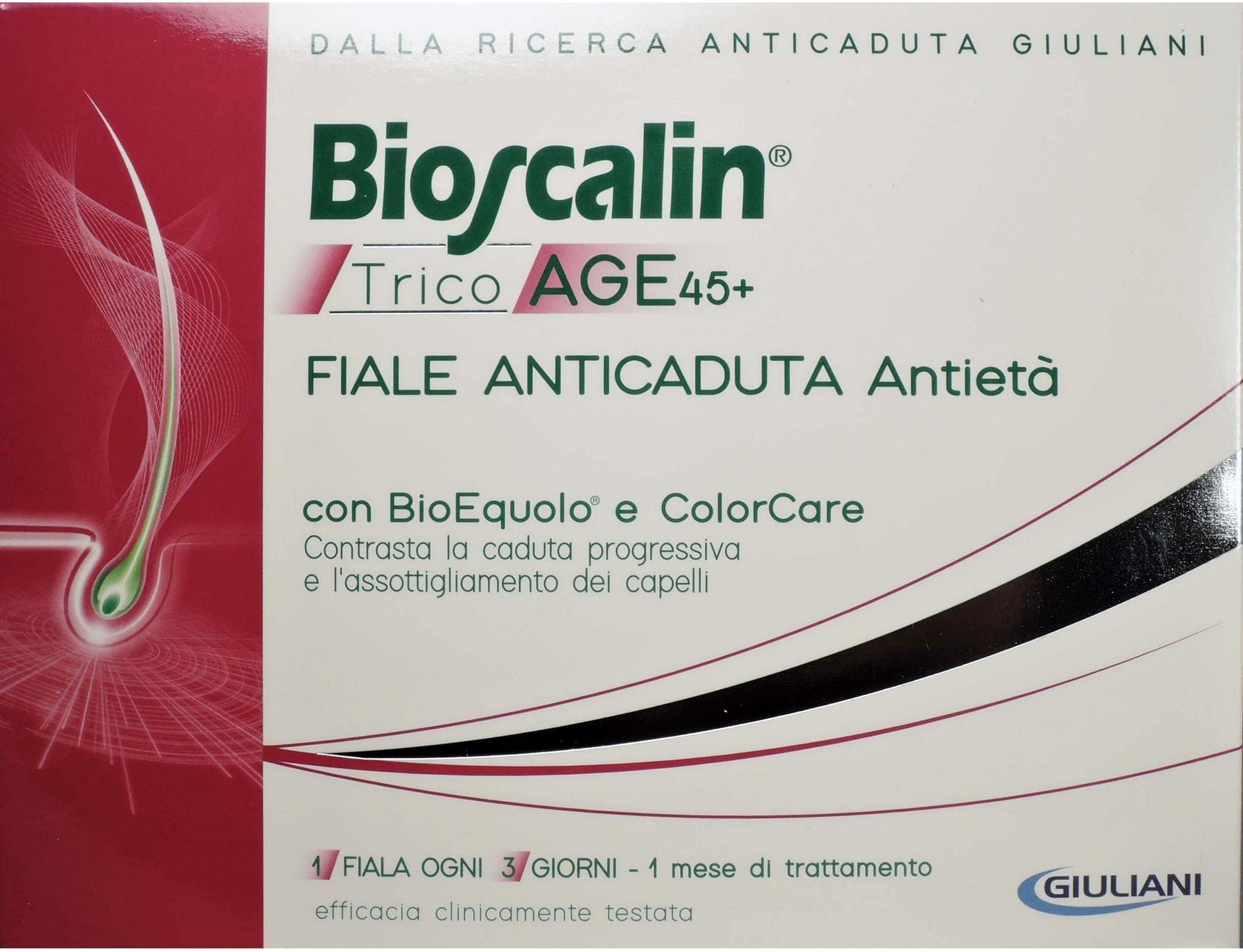 Bioscalin TricoAge 45+ Fiale Anticaduta Antietà Capelli Donna 10 Fiale