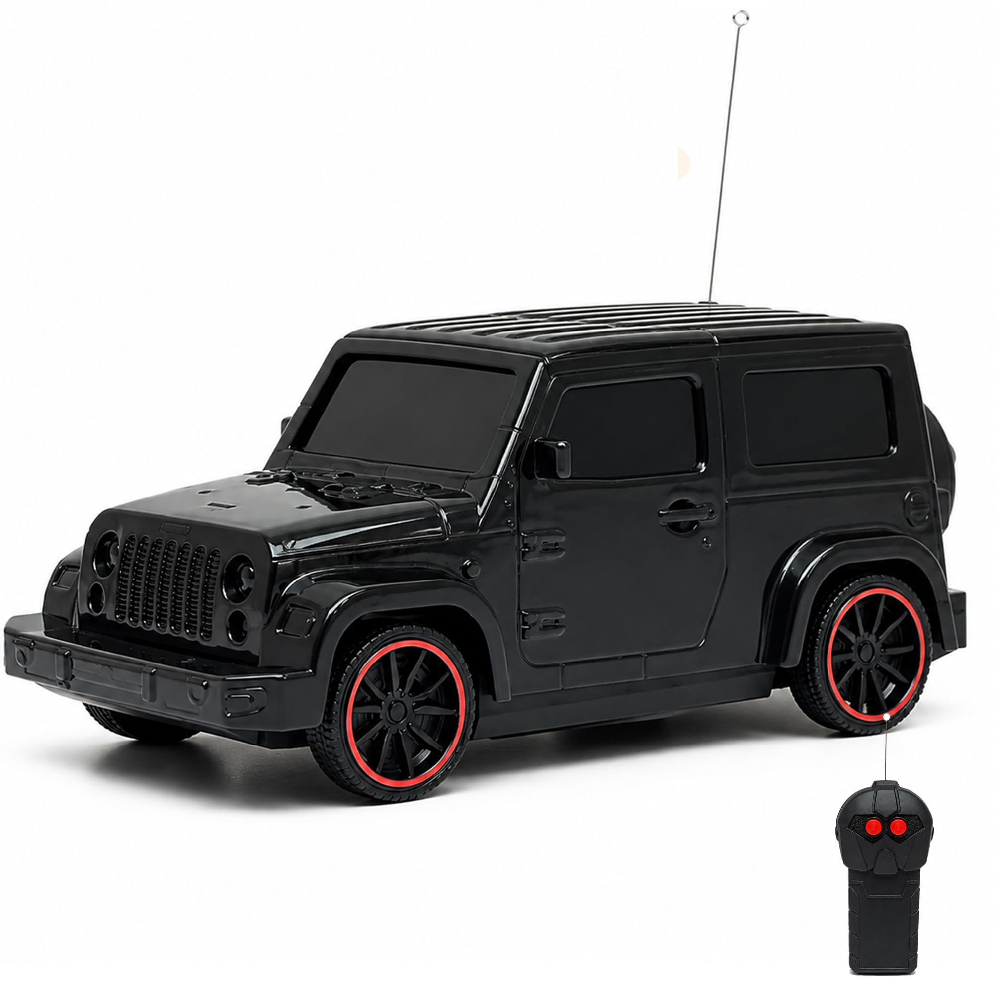 black remote control car toy | 2-way g-wagon | smoke, music & led light | toy car for kids | high-speed rc car | toys for boys & girls 7-14 years | birthday gift for kids