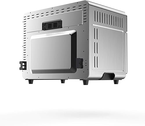 Miniatura 4 de Megachef Horno electrónico multifunción de 360 grados con tecnología de aire caliente, cromo plateado, capacidad de 25 litros