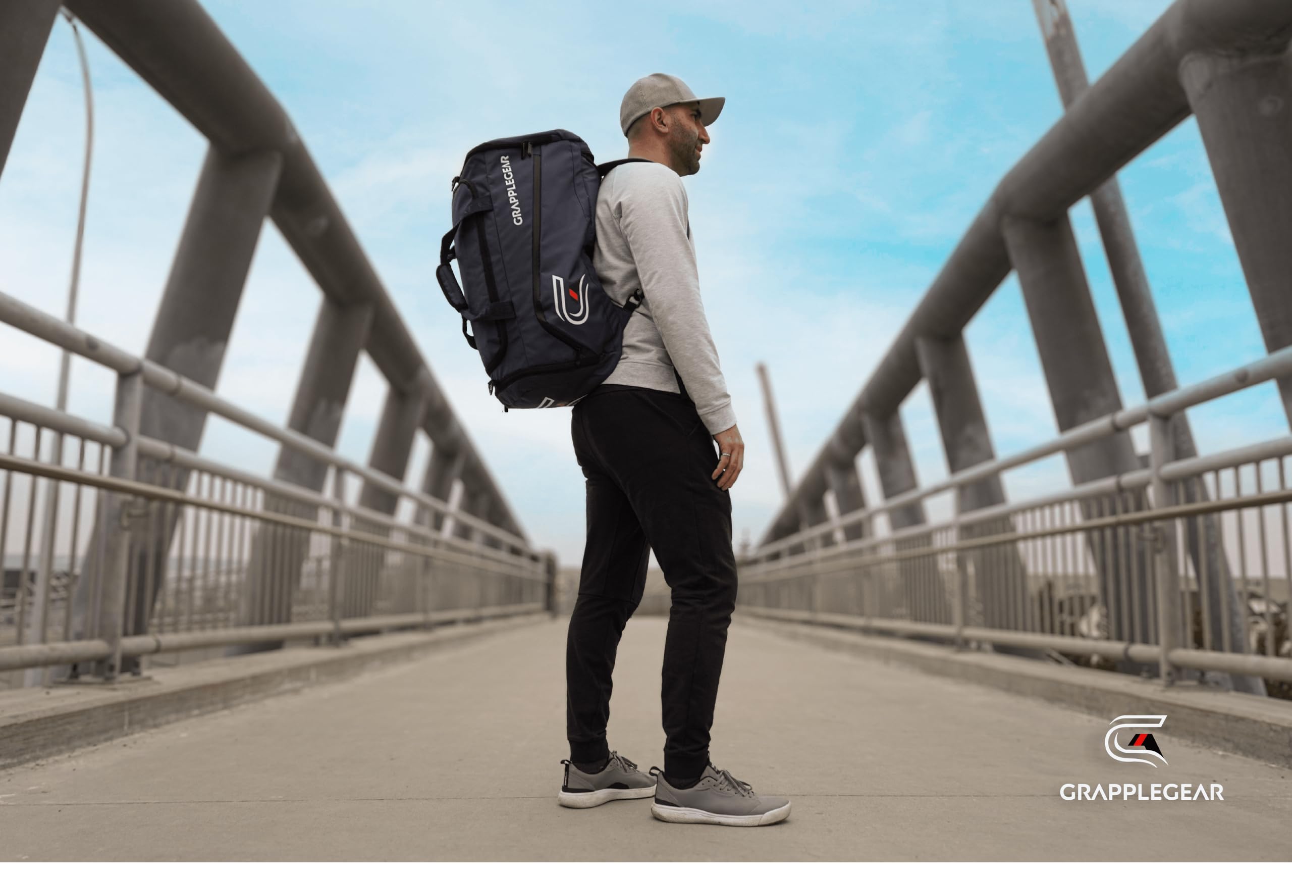 Bolsa de lona y mochila BJJ de alta resistencia en 1 – Bolsillo grande para Gi Sudoroso, Rashguard o zapatos – Bolsa de gimnasio perfecta para Jiu Jitsu brasileño, artes marciales, boxeo, 7