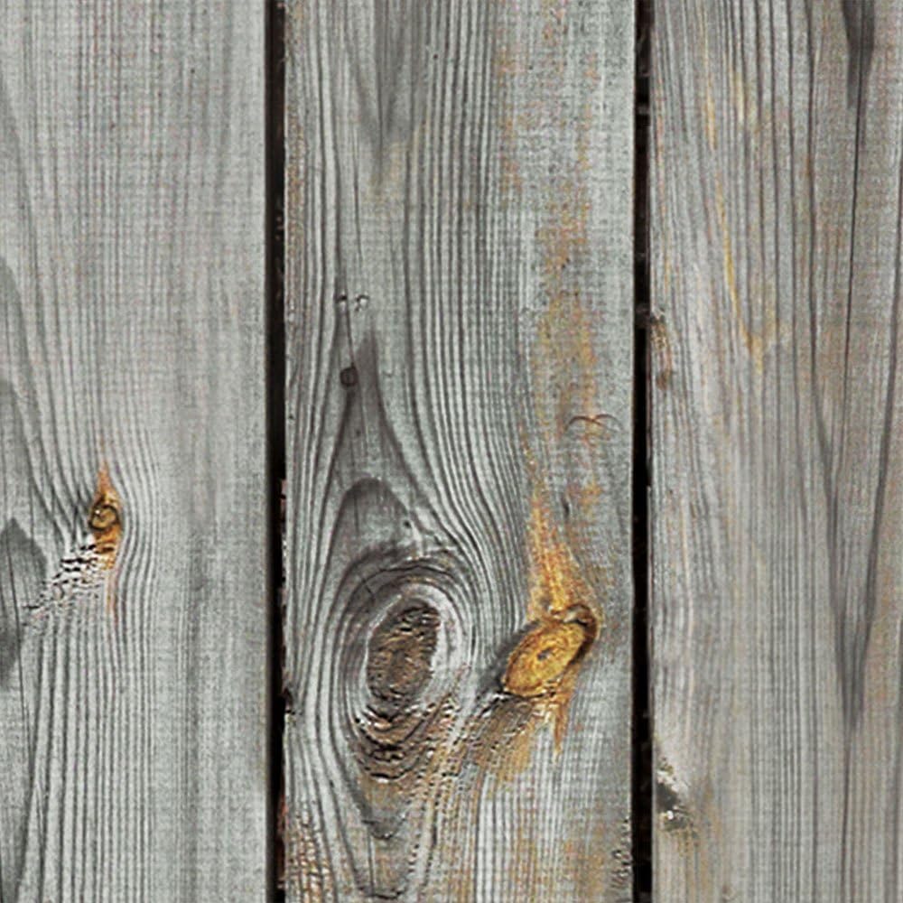 Simple Shapes Grey Vintage Wood Wallpaper - 2 ft x 4 ft - Single