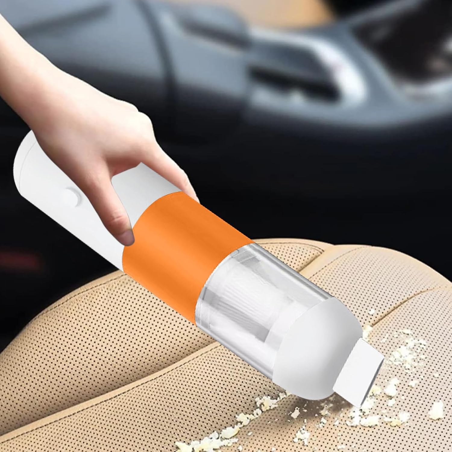 Vacuum for Car | Low Noise Rechargeable Cleaning,Handheld Vacuum Cordless Cleaning - for Auto Air Vent Dashboard Home Office Desk Furniture Computer Keyboard Pet Hair