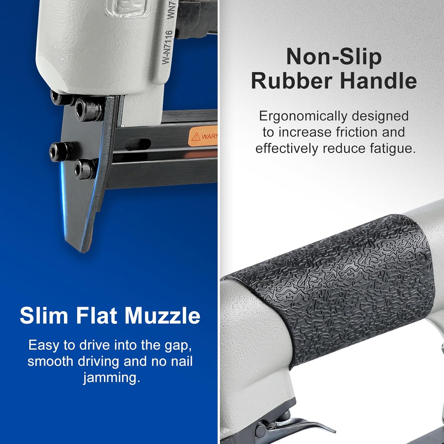 WOODPECKER N7116 Upholstery Stapler 22 Gauge 3/8-Inch Crown Pneumatic Upholstery Staple Gun 71 Series Air Power Fine Wire Stapler Gun