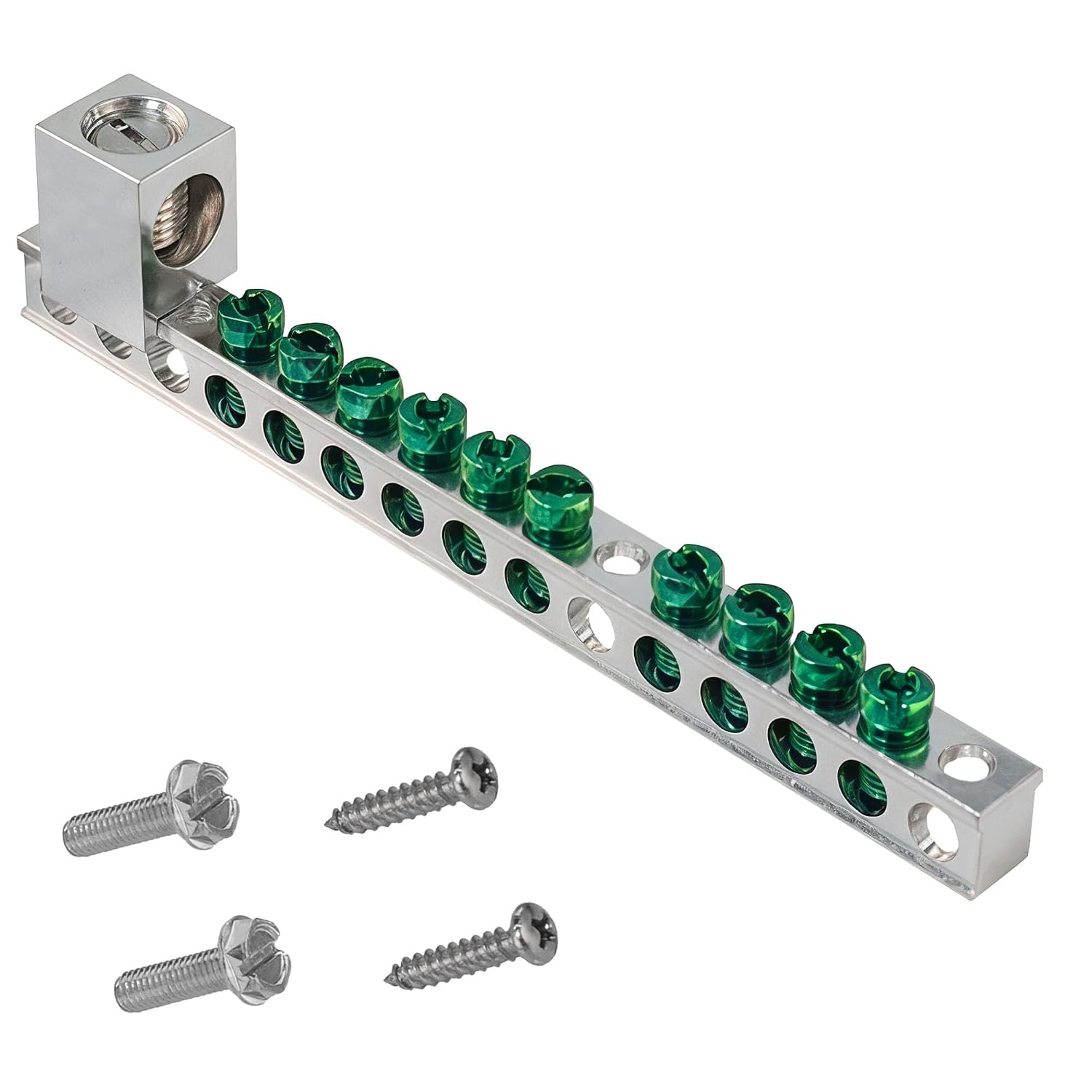 Ground Bar Kit for Eaton Electrical Panel (GBK1020) | Copper-Plated Grounding Bar with Screws, Compatible with BR, CH Load Centers, Ideal for Residential Breaker Box Installation.