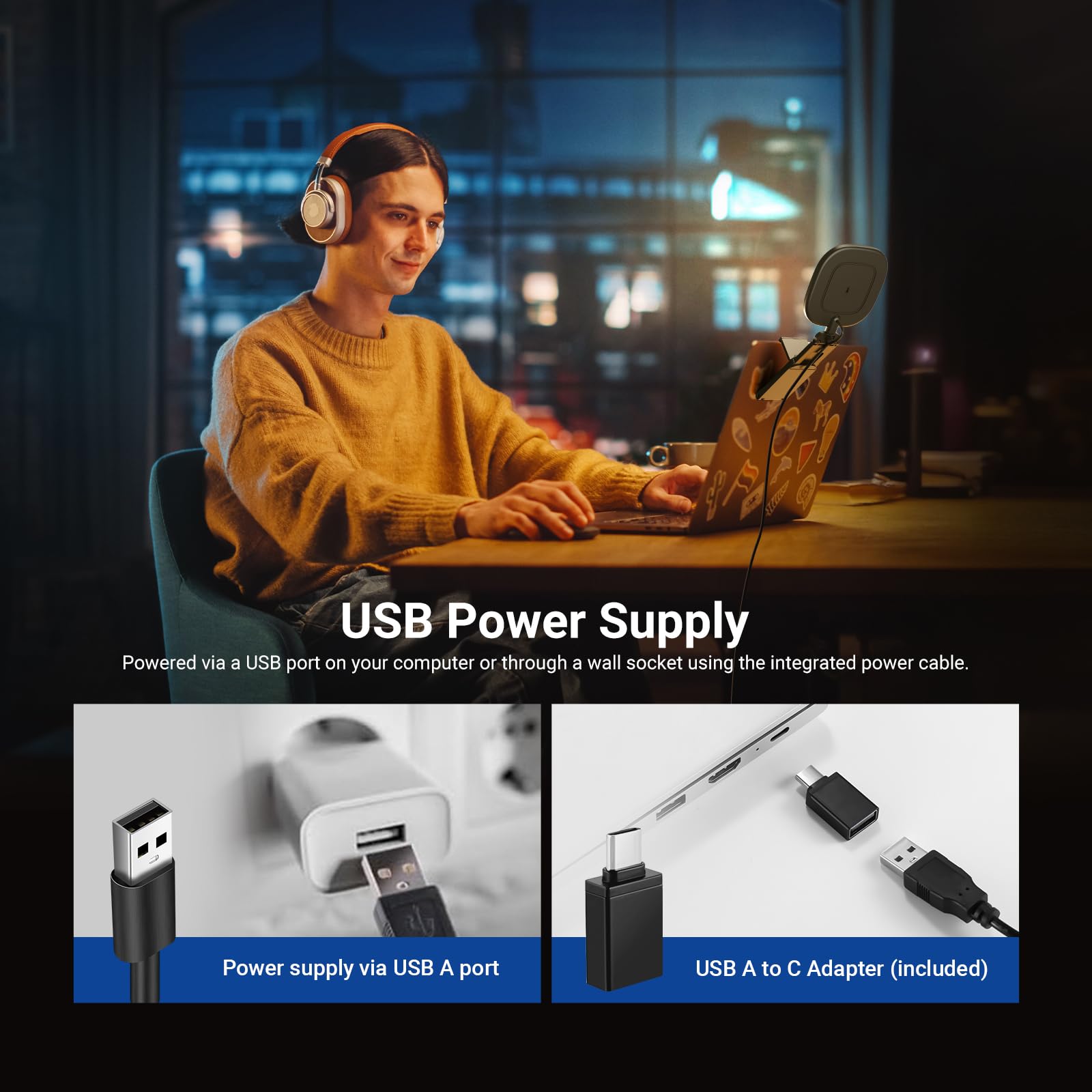 NEEWER BASICS (zestawy 2) 5'' 10 W dwukolorowa lampa biurkowa USB z oświetleniem peryferyjnym, z wielofunkcyjną podstawką, CRI 95, do monitora, laptopa, kamery internetowej, wideokonferencji i zoomu