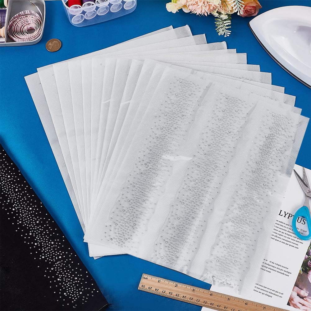 FINGERINSPIRE 12 Stück Strass Aufbügler 255x340mm Hotfix Kristall Strass Applikationen 1.5~3mm Glas Strasssteine Für Kleidung Kostüme Basteln Einfache Wärmeübertragungsdekoration