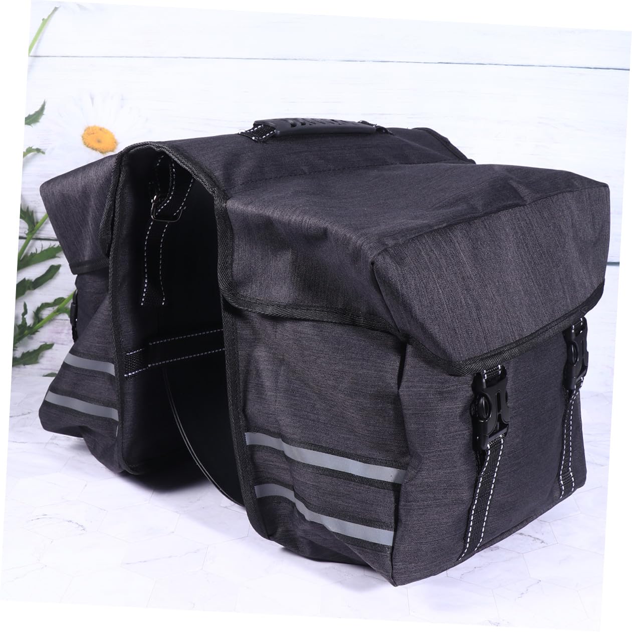 25l Bolsa para Poliéster de Negro Trasera Bicicleta