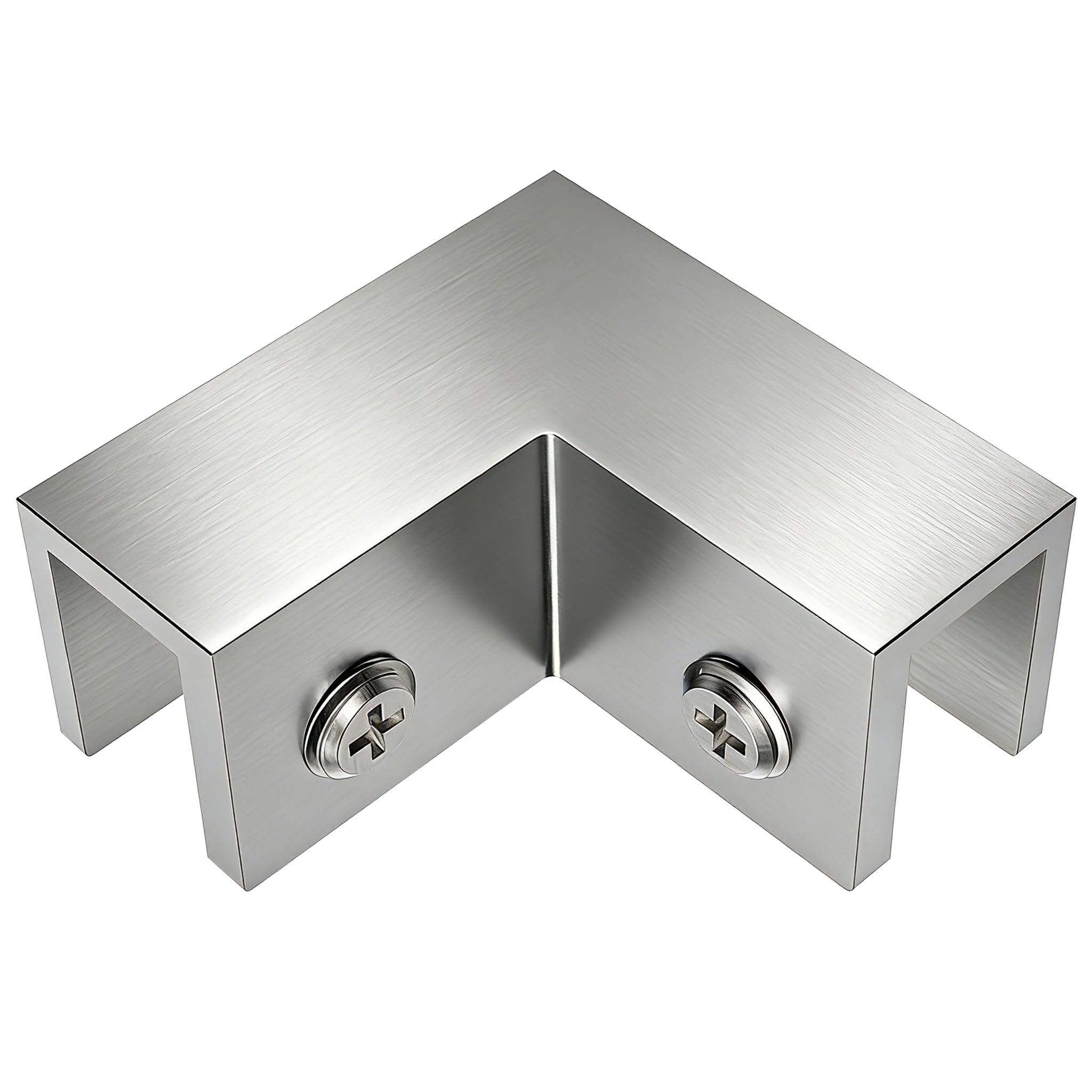 Pince à verre à 90° Ranbo en laiton massif réglable pour douche sans cadre 8-12 mm