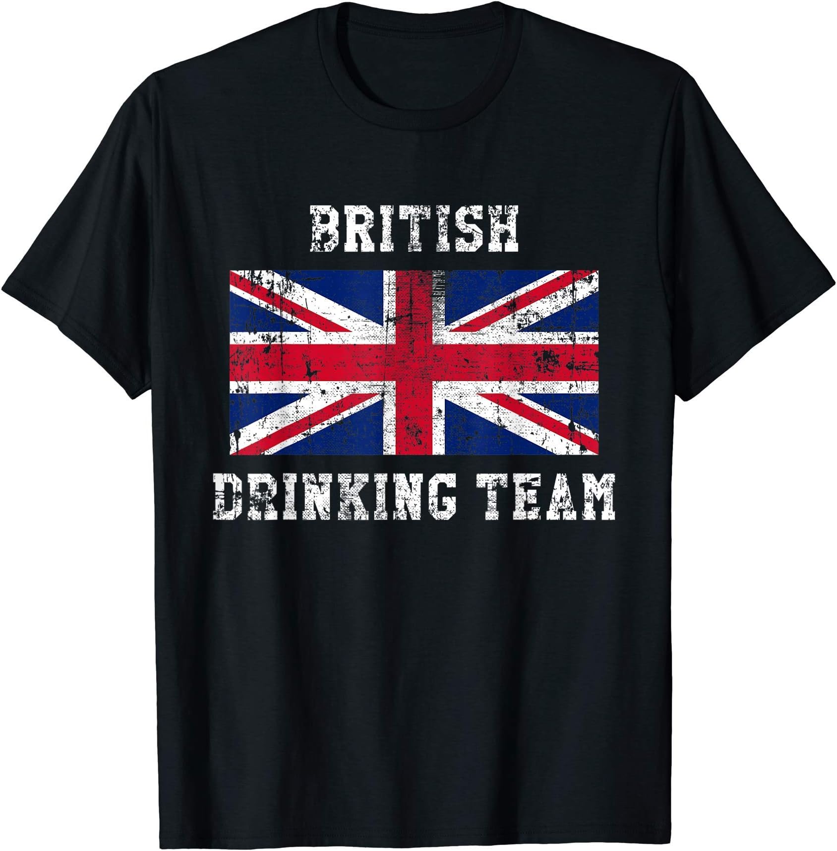 United Kingdom Beer Wine Liquor ApparelBritish Drinking Team Funny National Pride Gift T-Shirt