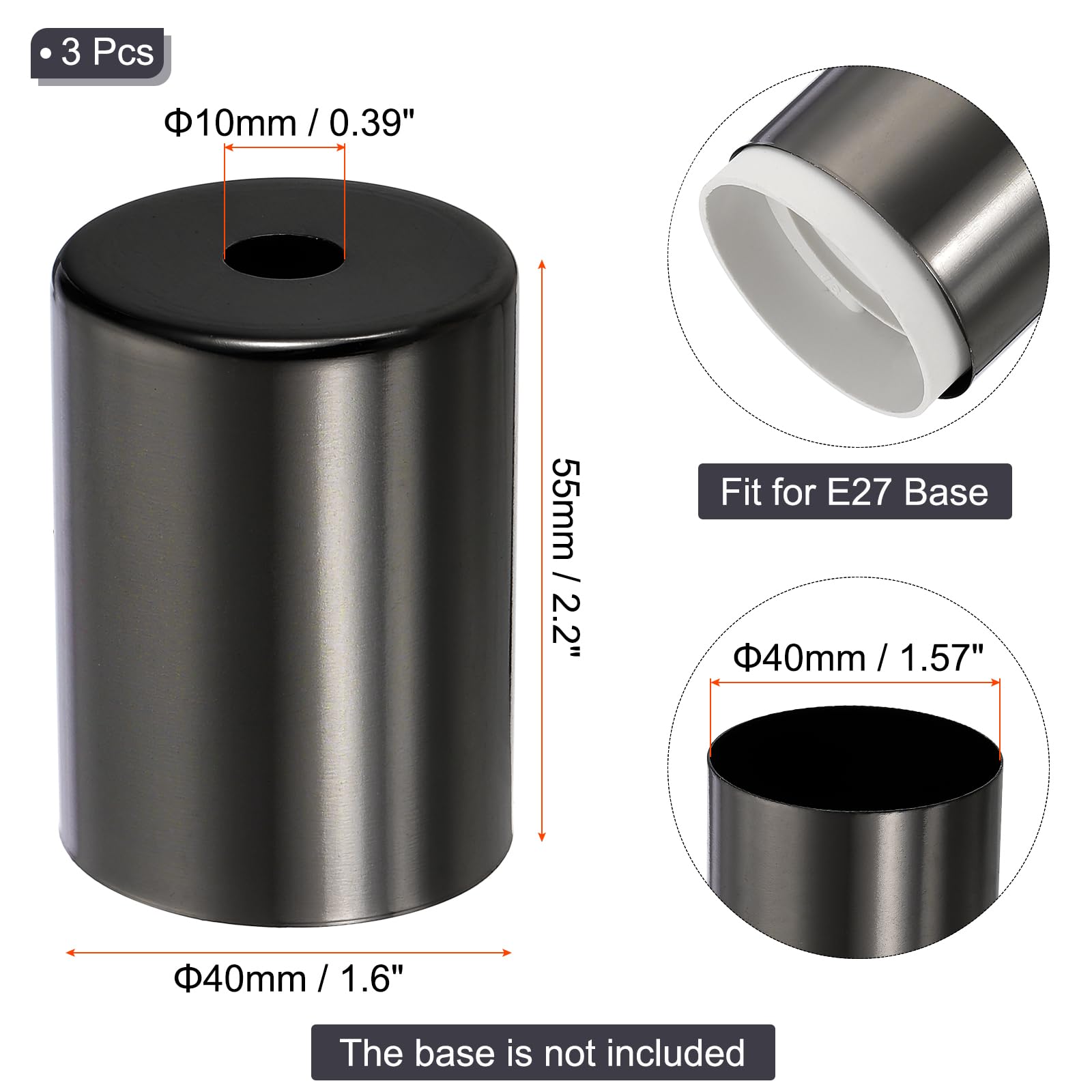 PATIKIL E27 Lamp Socket Cup - Image 2