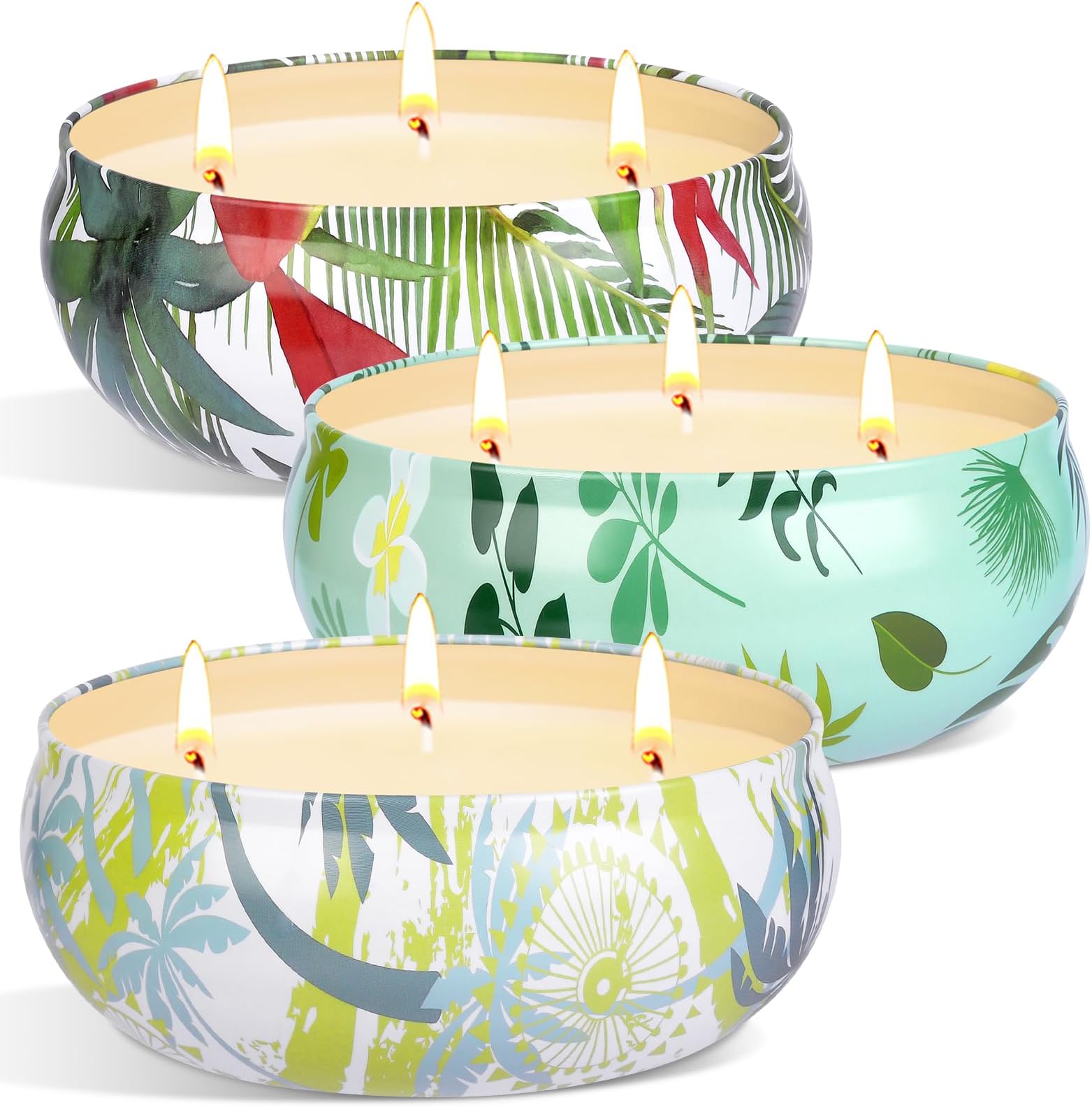 Citronella Candles Outdoor Large 3 x 12oz Scented Candles