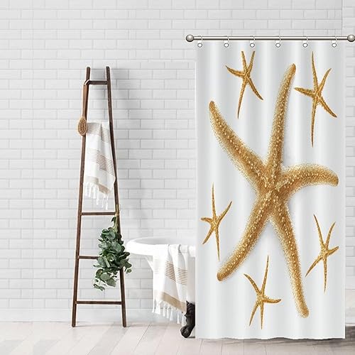 Miniatura 996 de Cortinas de ducha de baño con ganchos, 72 x 92 pulgadas, cortina de ducha de tela impermeable con diseño de flores y pájaros, cortina de ducha