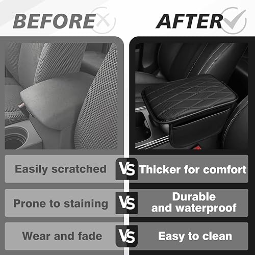 Miniatura 49 de Muslogy Funda de consola central compatible con Honda Pilot 2023 2024 2025, 2024 2025 2026 Ridgeline/Passport Accesorios para apoyabrazos, tapa