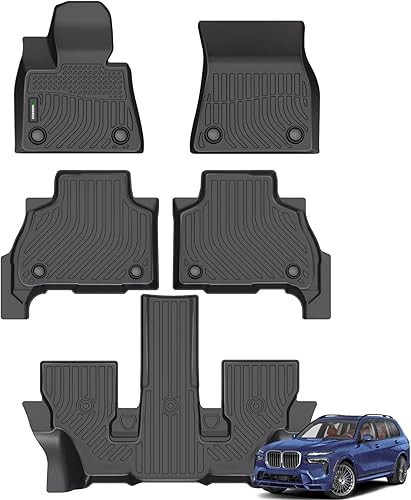 Vista 24 de Tapete para piso y protector de carga para automóvil, tapete para maletero, accesorio, color negro