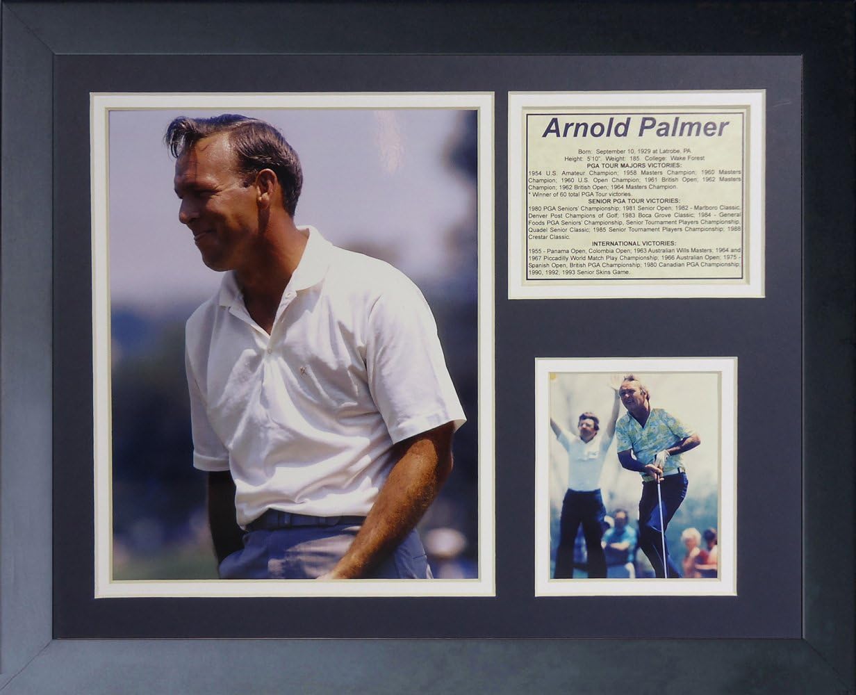 Legends Never Die "Arnold Palmer Young Framed Photo Collage, 11 x 14-Inch, (12964U)