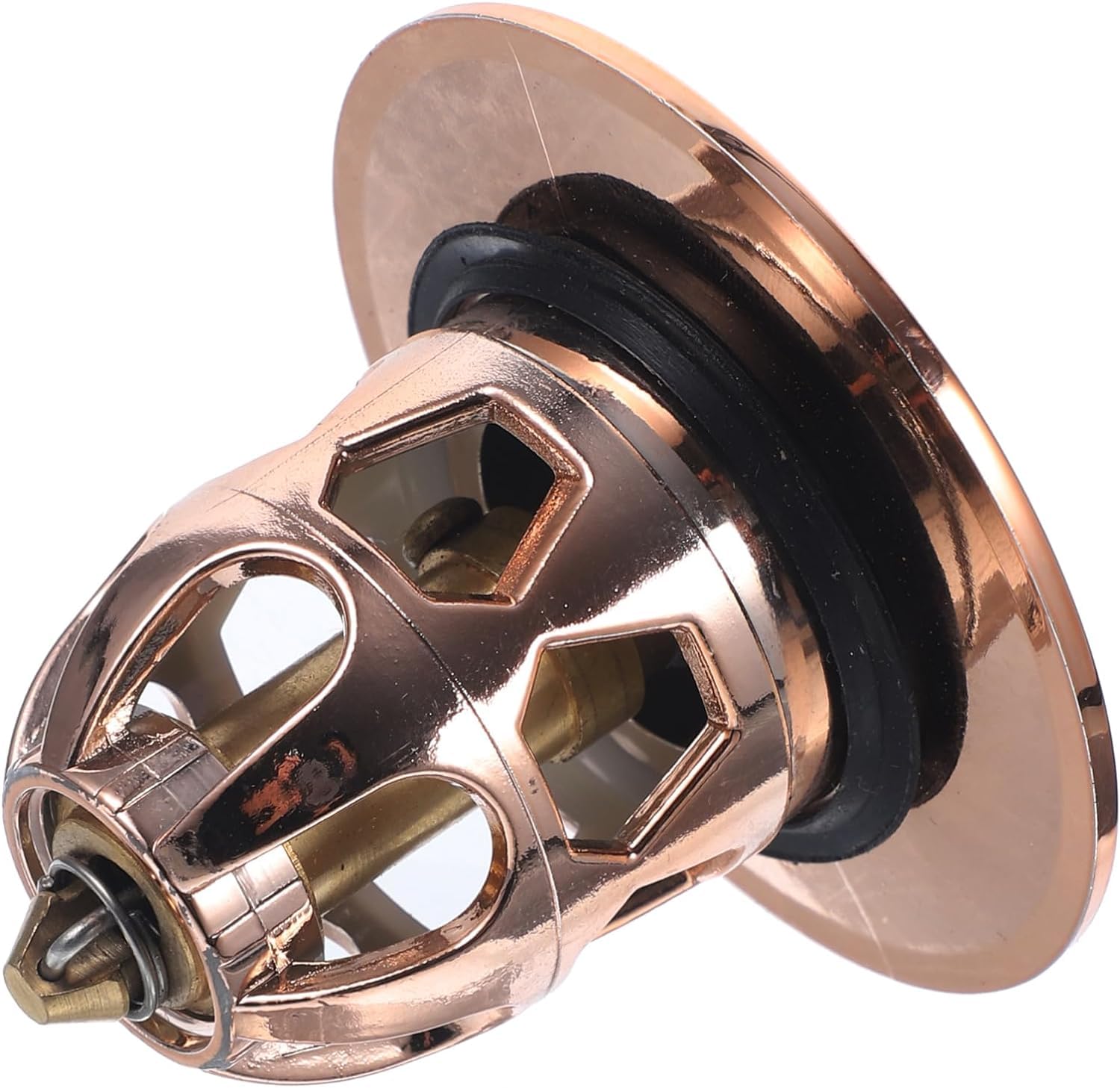 Tapón de filtro de baño, 4 piezas Presione el núcleo de resorte Tapón del fregadero del baño Lavabo Cubierta del fregadero del baño Tapón del fregadero Tapón de la bañera de drenaje del baño Tapón de