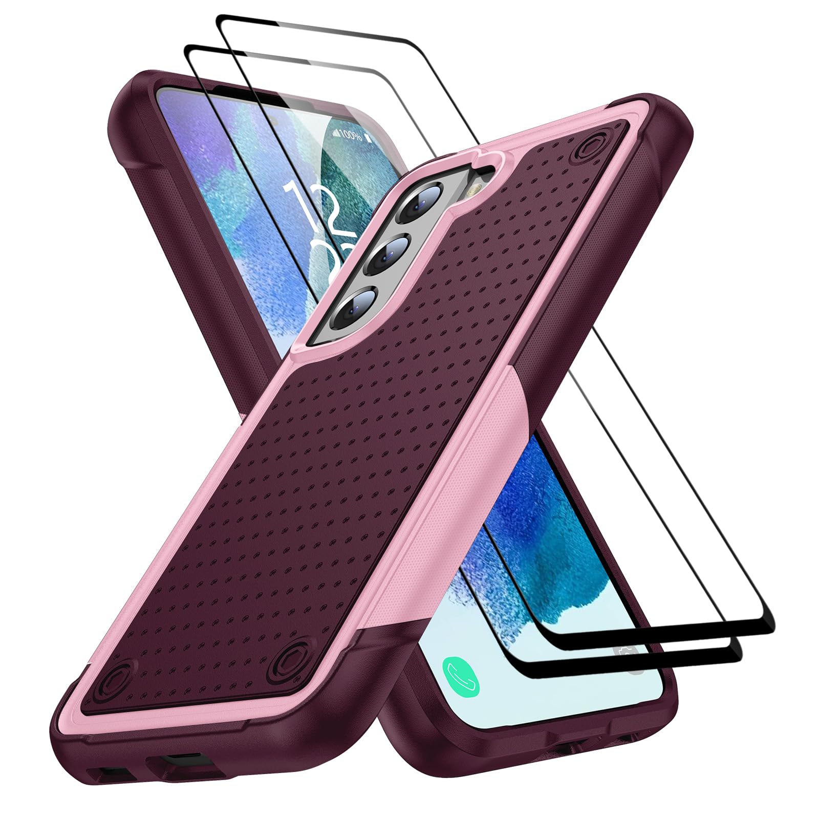 Jeylly for Samsung Galaxy S21 FE Case, Samsung S21 FE Phone Case, Shockproof/Drop Proof/Anti Scratch Military Grade Tough Protective Cover for Galaxy