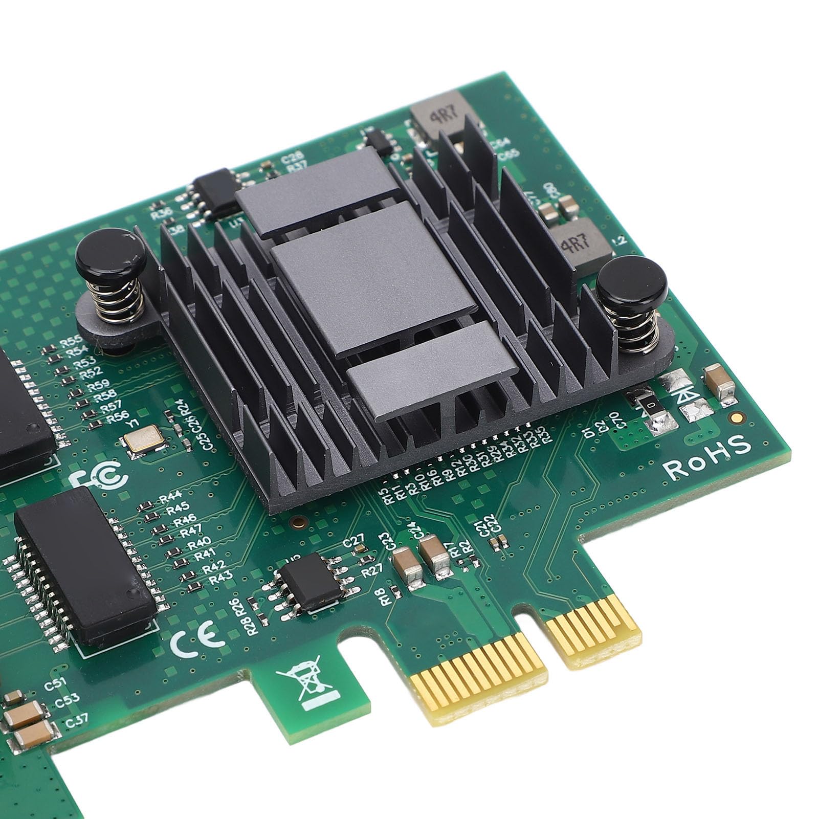 Aramox Karta Sieciowa PCIe Gigabit Ethernet, 2 Porty RJ45