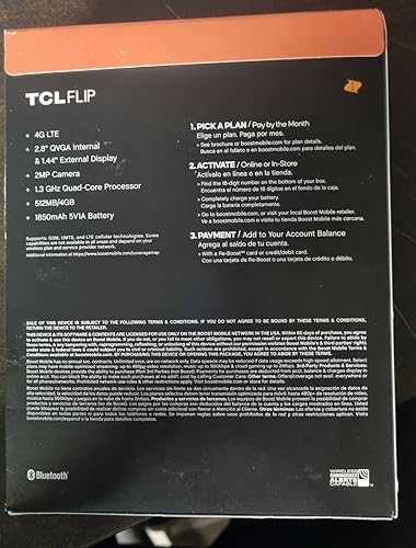 Miniatura 7 de Boost Mobile TCL Flip 4G LTE FlipPhone, Negro - Teléfono prepago - Transportista bloqueado a