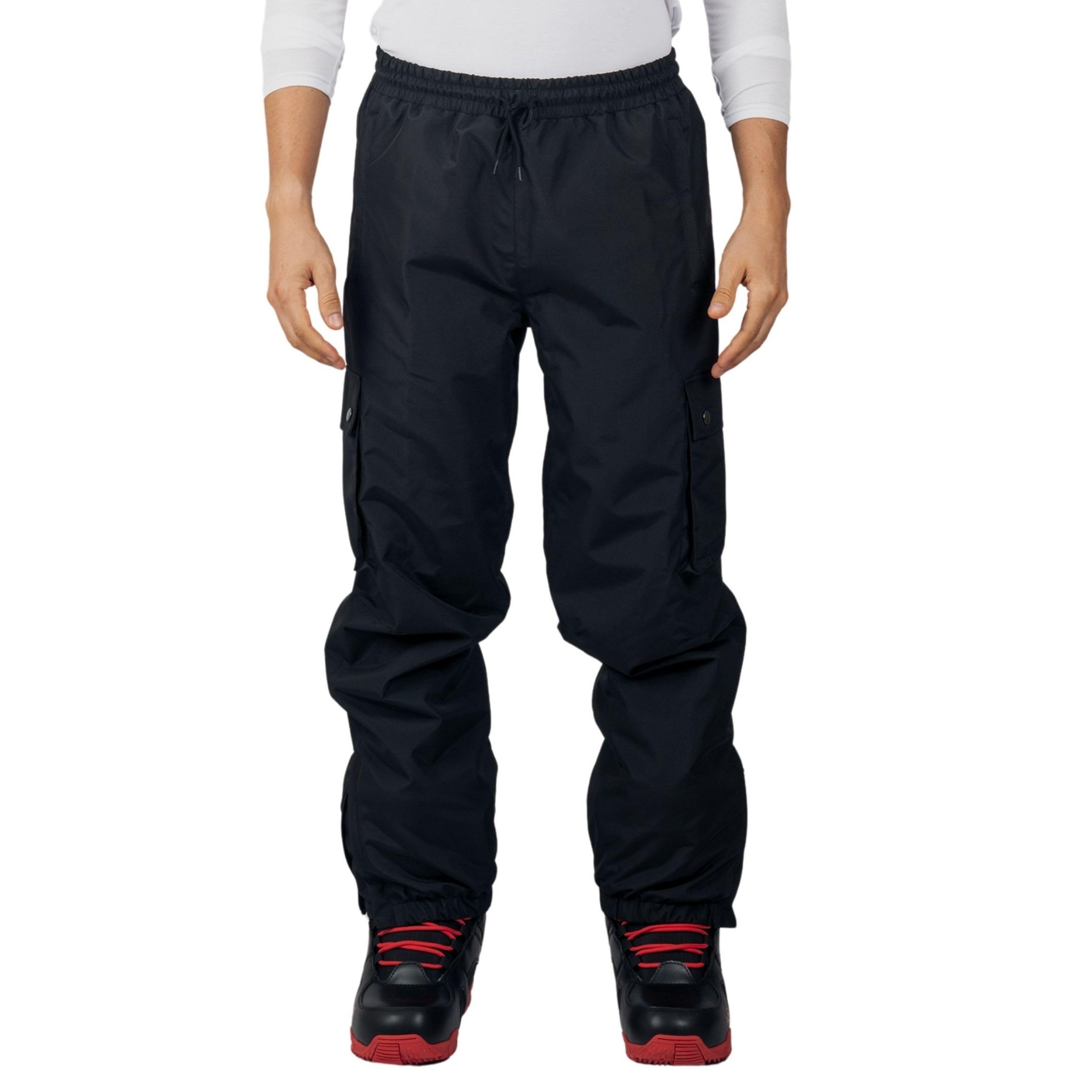 Alpine Swiss Mens Snowboard Pants 10K Waterproof Insulated Cargo Ski Pants Breathable Winter Snow Sport Outdoor Trousers