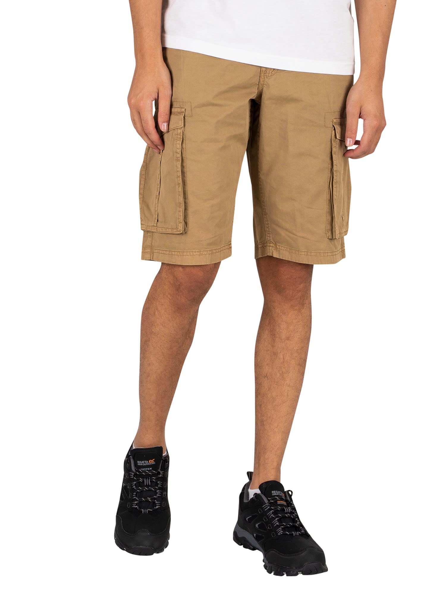 Regatta Men's Light Beige 'Shorebay' Vintage Look Cargo Shorts 36R