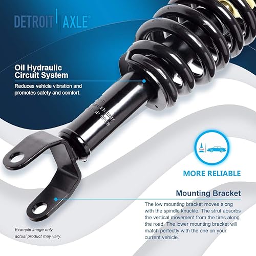 Miniatura 847 de Detroit Axle - Puntal delantero para Hyundai Sonata 2012-2014 2012-2015 Kia Optima, puntal lateral izquierdo con montaje de resorte helicoidal 2013