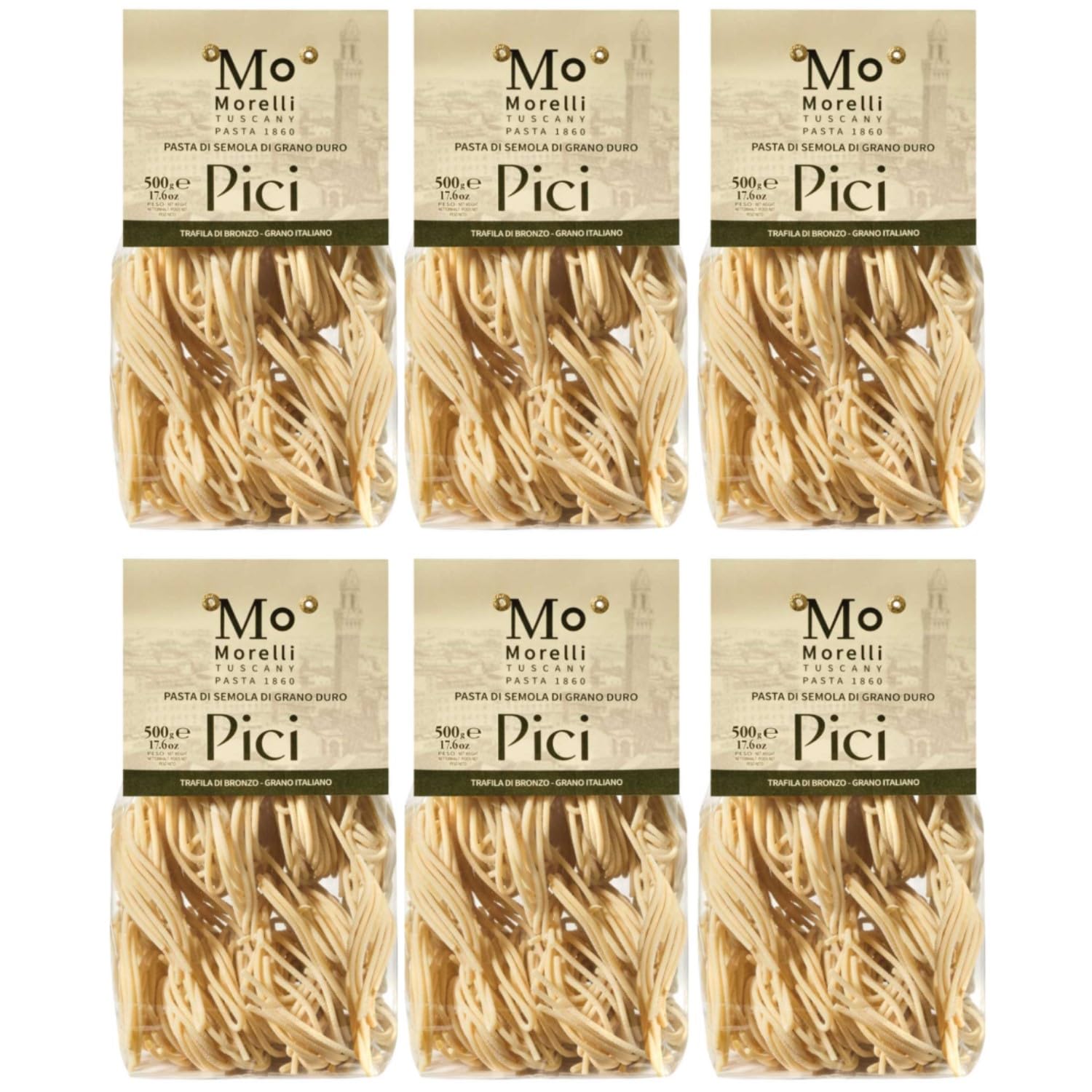 Morelli Picci Pasta Nudeln Italien inkl. FeinWert E-Book (6 x 500g)