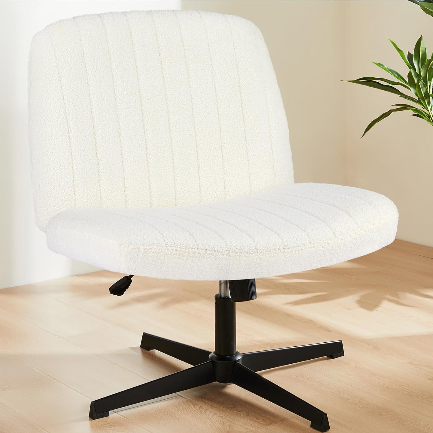 Office Chair No Wheels Armless Desk Chair No Wheels Cross Legged Office Chair