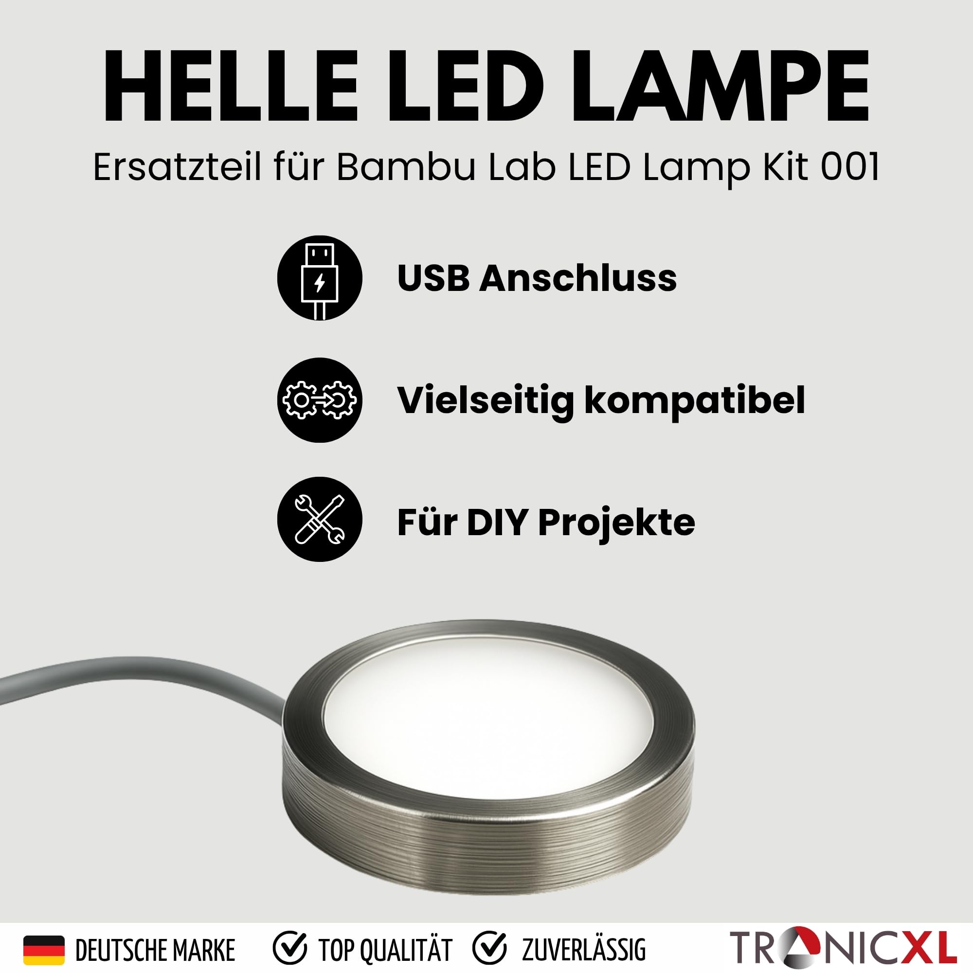 TronicXL 10 unidades LED Kit para impresora de impresión 3D Bambulab Accesorios P1P P1S A1 Mini X1 X1C X1E MH001 Kit para lámpara lámpara LED LAMP KIT 001