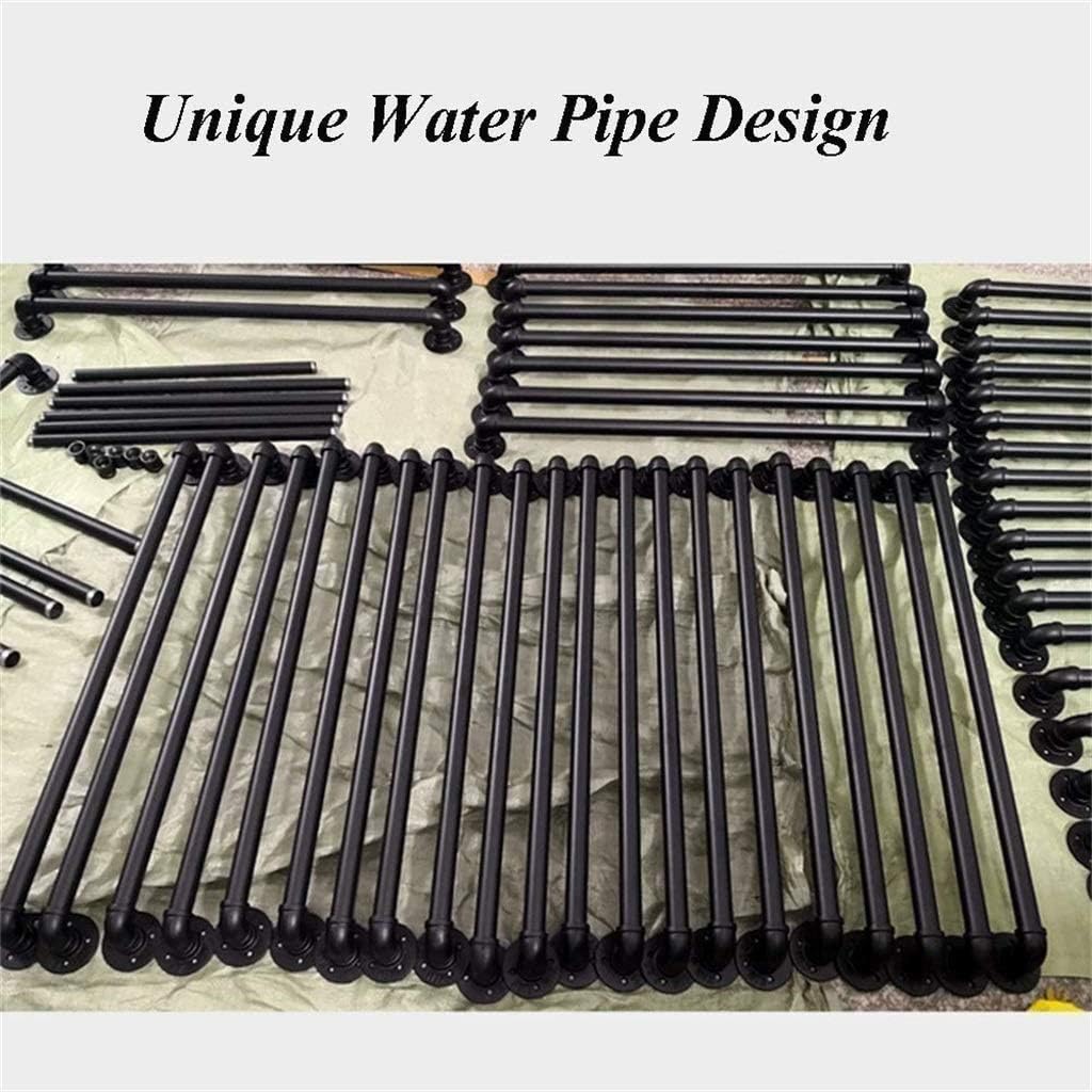 LUNEZY Stair Banister handrail Stair Handrail Kit (1ft-20ft)， Industrial Wind Wrought Iron Pipe Stairs Handrail，Corridor Support Bar，Barrier-Free Staircase Handrail for The Elderly (Size