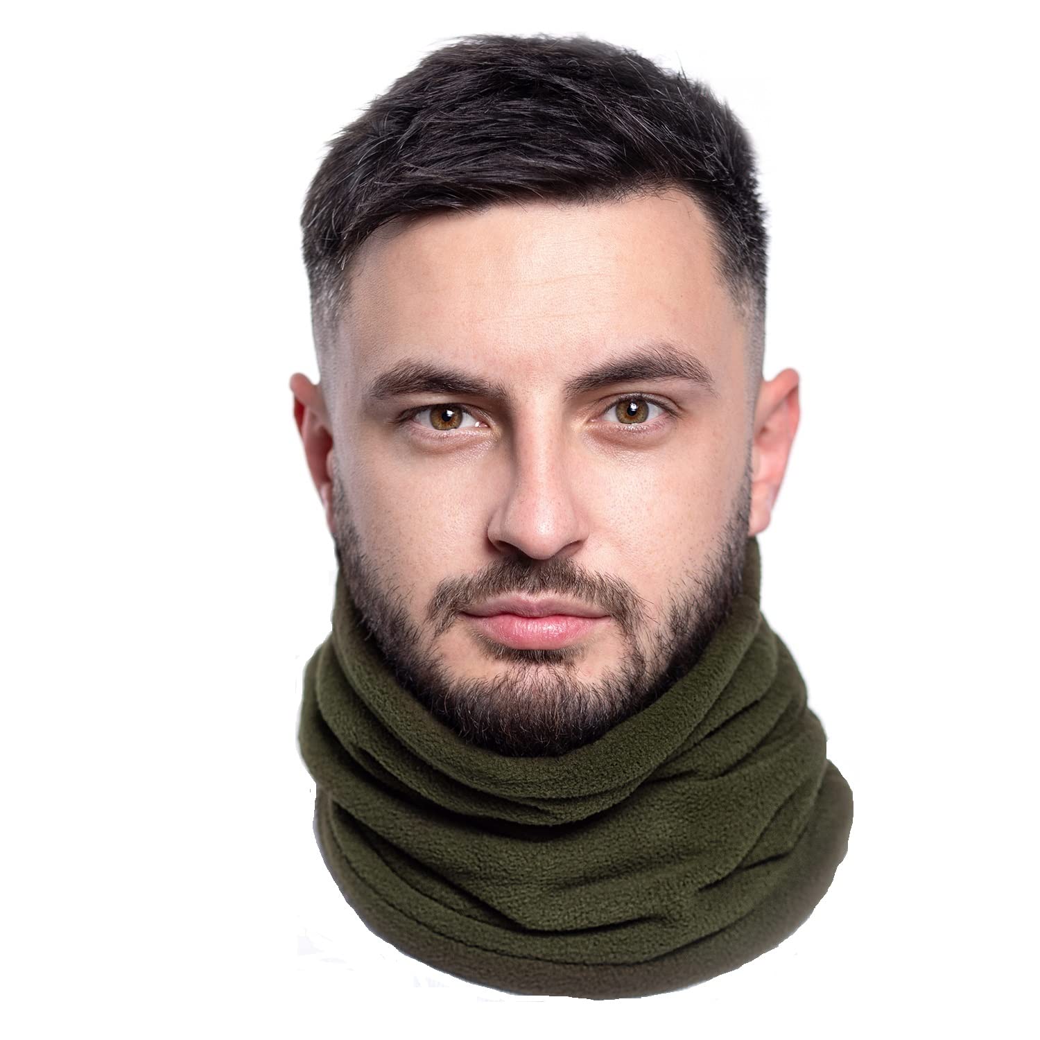 ACUSHLA Scaldacollo Invernale Uomo/Donna - Doppio Strato In Lana Merino E Pile - Antivento