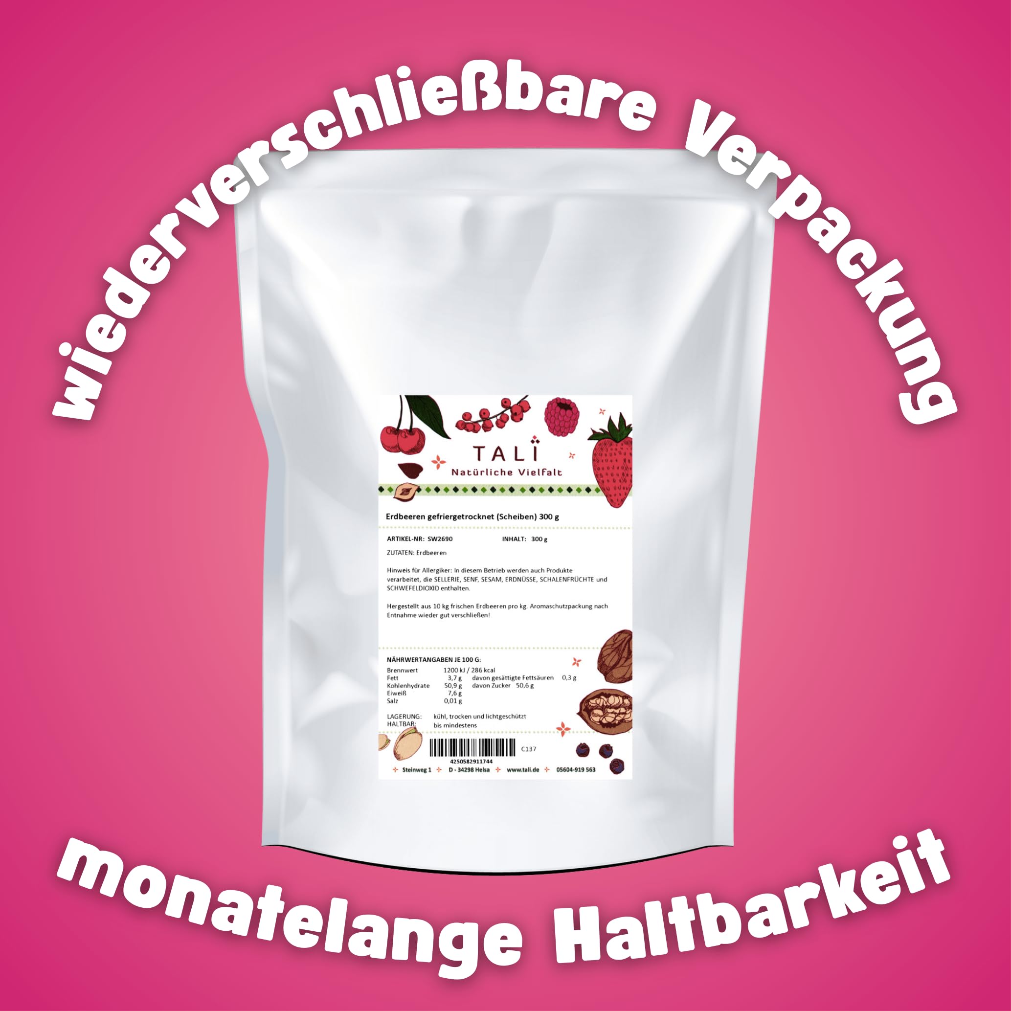 TALI Roter und Schwarzer Beeren Mix gefriergetrocknet Set