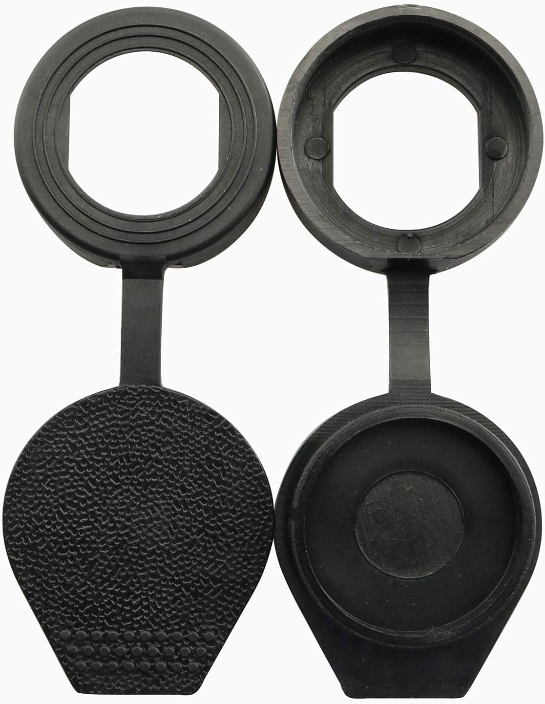 6pcs 22m Black Door Lock Dust Cover Rubber Waterproof