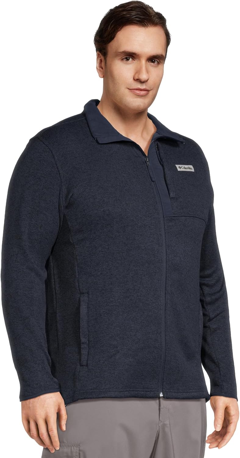 Columbia Men's Sweater Weather Full Zip, Collegiate Navy Heather, X-Large Tall - Image 2