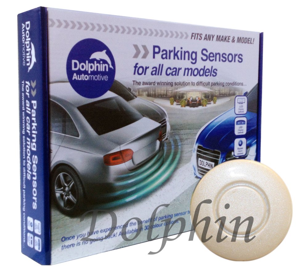 Dolphin Automotive DPS400 Reverse Parking Sensors Auto Express Award Winning 4 Ultrasonic Radar Sensors Kit Audio Alert System Matt & Gloss Black +30 More Colours (Gloss Black) — view 9
