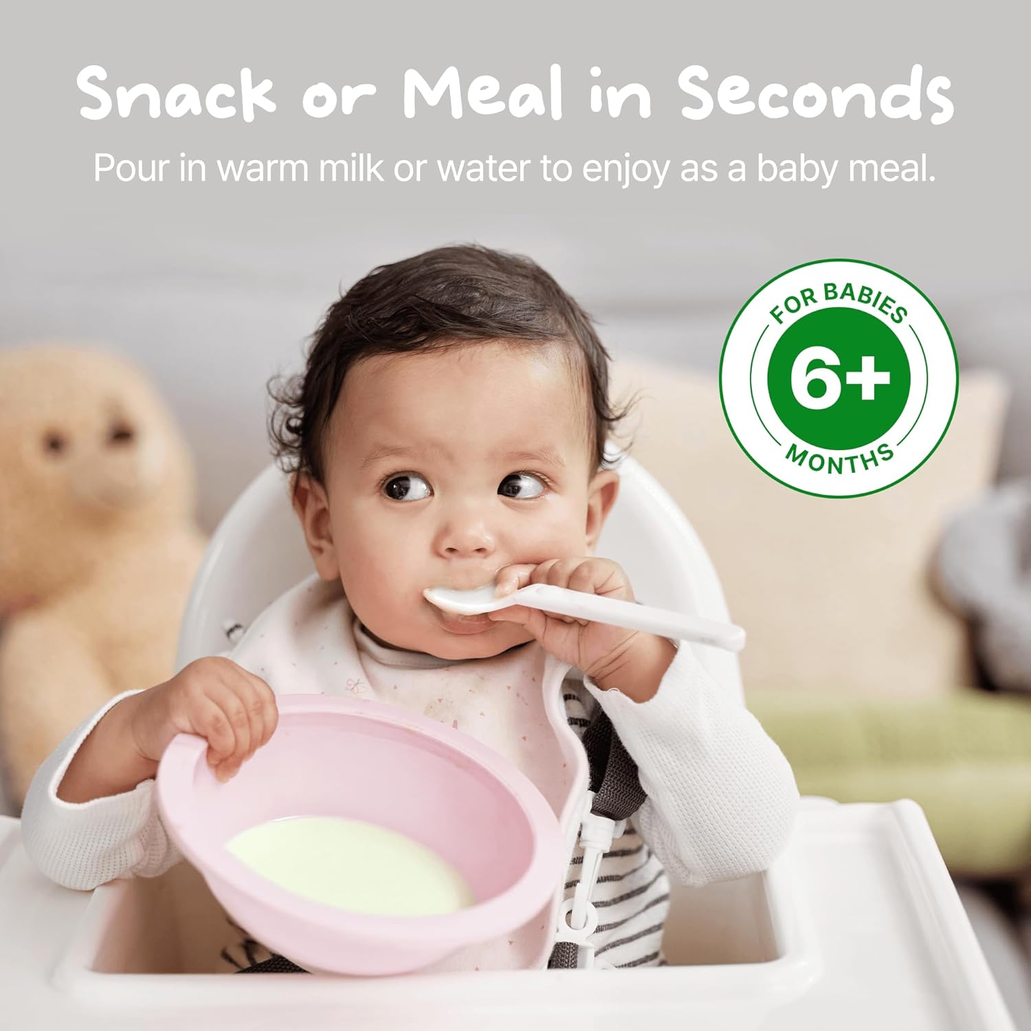 Jilmajae Organic Oat Sticks– Korean Baby Wafers Teething Snacks for Babies & Toddlers | Easy-to-Hold, Dissolves Easily, Allergen-Free & Travel-Ready in Resealable Pouch - Image 5