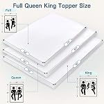 Airensky 3 Memory Mousse Matelas Topper, Gel de refroidissement infusé Haute Densité Pleine (54"x75") Topper avec Couverture Amovible Amie de la peau, Topper de lit pour soulager la douleur du dos, certifié CertiPUR-US