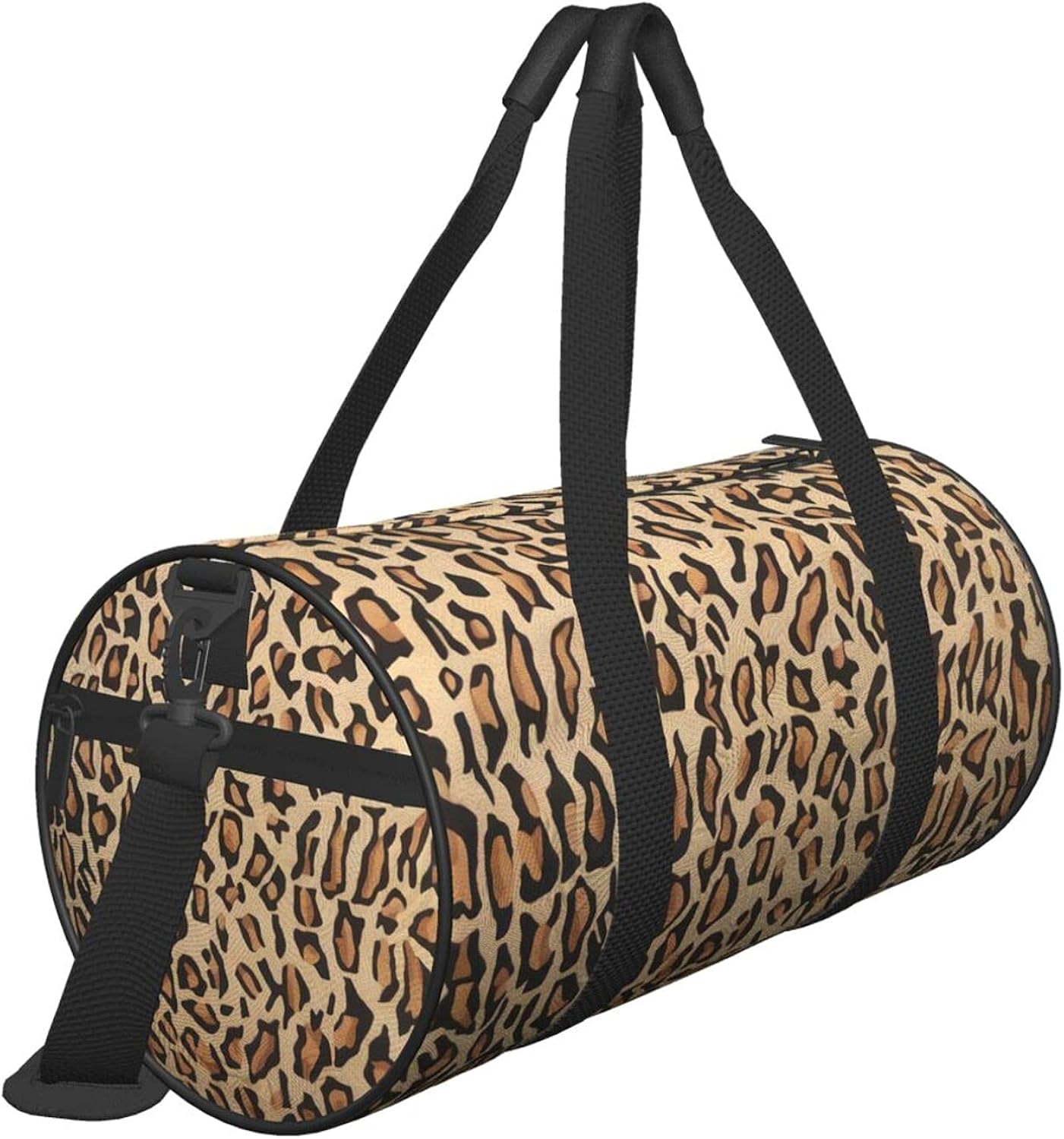Indian Cheetah Print Foldable Travel Duffel Bag For Luggage