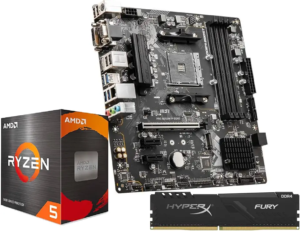 KIT UPGRADE, AMD Ryzen 5 5600g + Placa B550M + 16GB Ram, Imagem Hitech