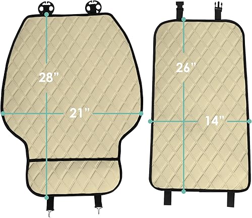 Miniatura 89 de FH Group Neosupreme - Cojines de asiento para automóvil, ajuste universal, cojín para asiento trasero de automóvil con respaldo de silicona Gris