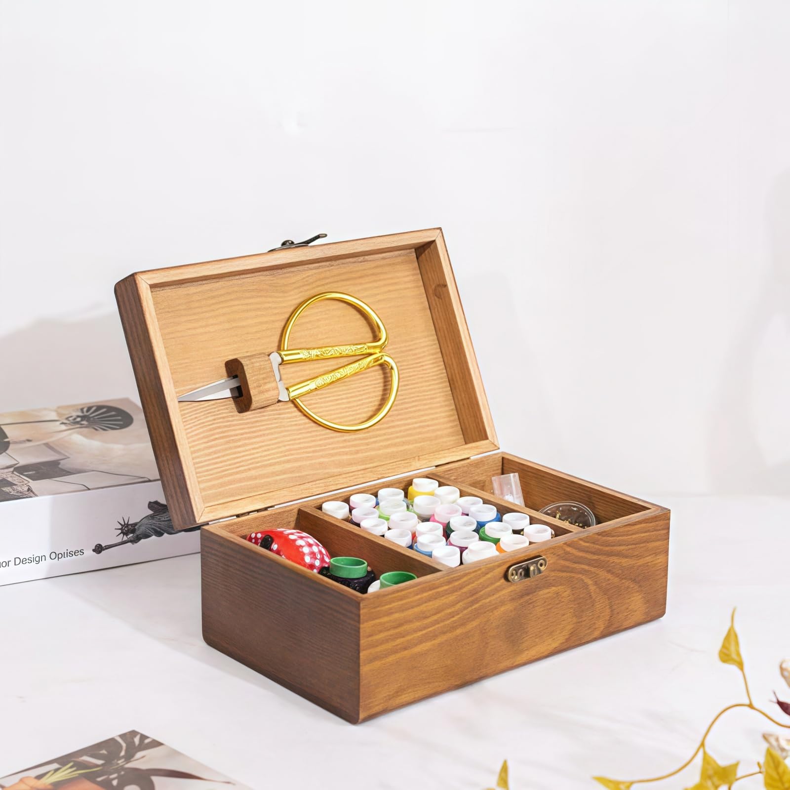 Amazon | Kaziro ホームDIY 裁縫セット 裁縫箱 ソーイングボックス 針