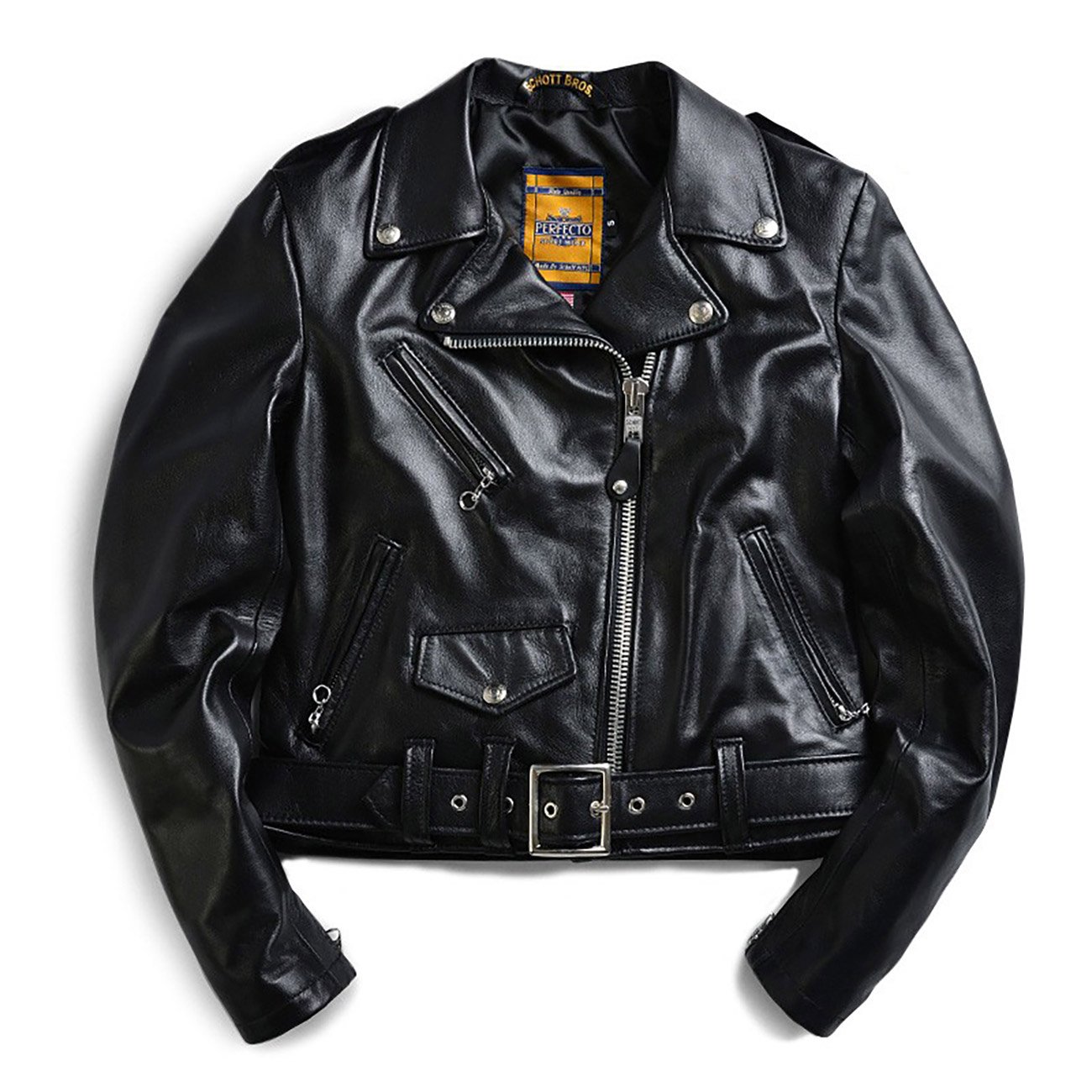 Amazon | [ショット] 218W WOMENS ラムレザー ONE STAR ライダース 